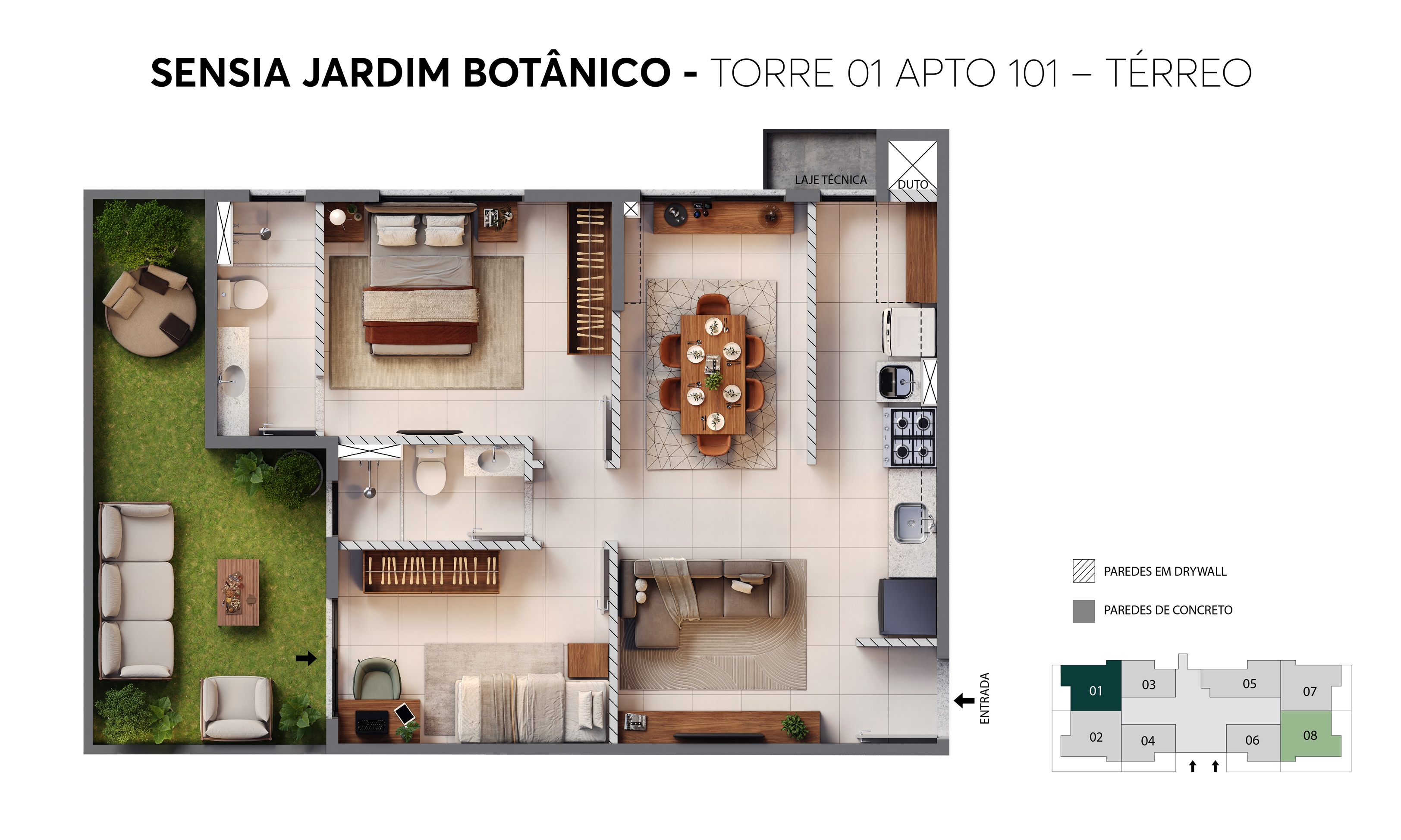 Planta Sensia Jardim Botânico Curitiba MRV