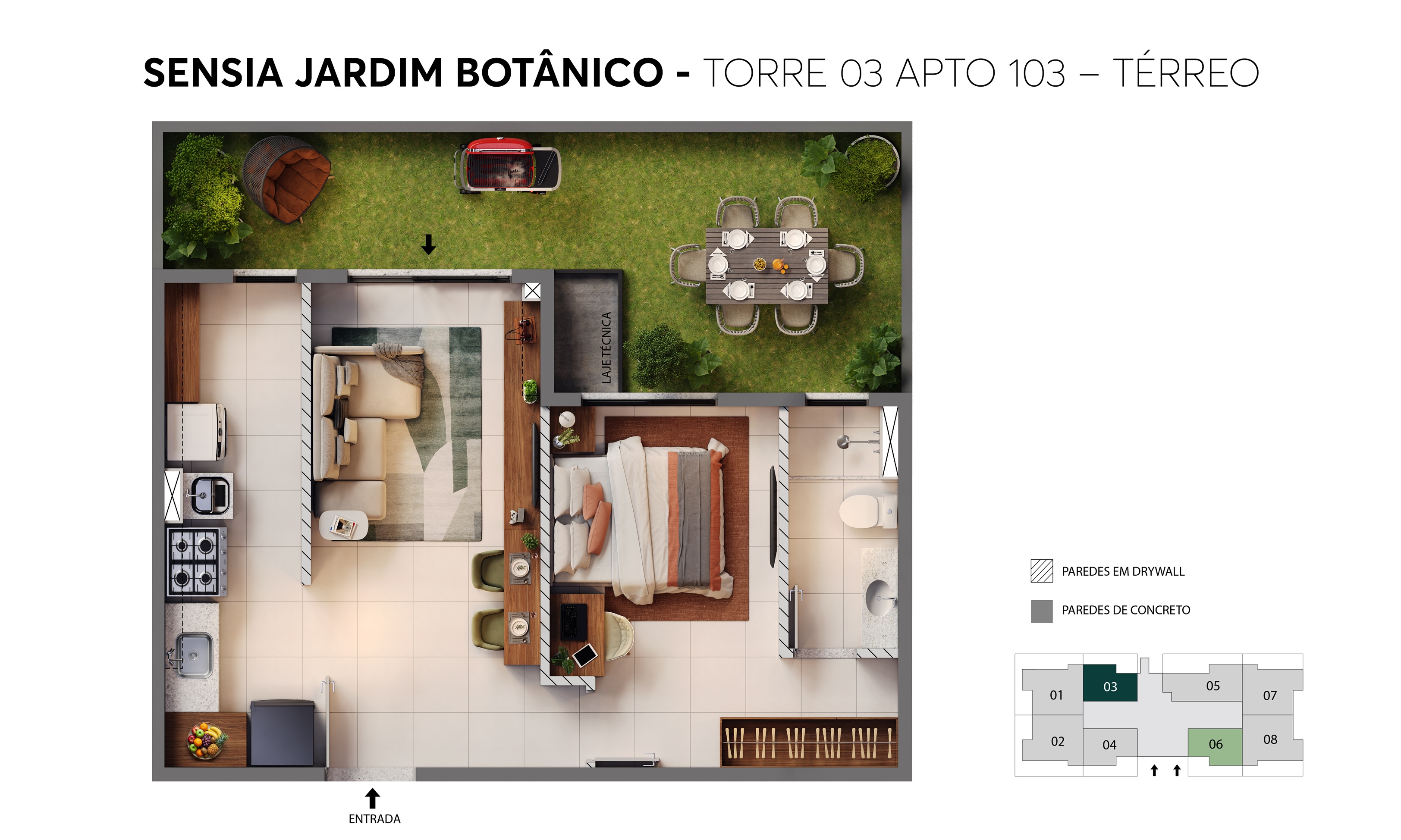 Planta Sensia Jardim Botânico Curitiba MRV