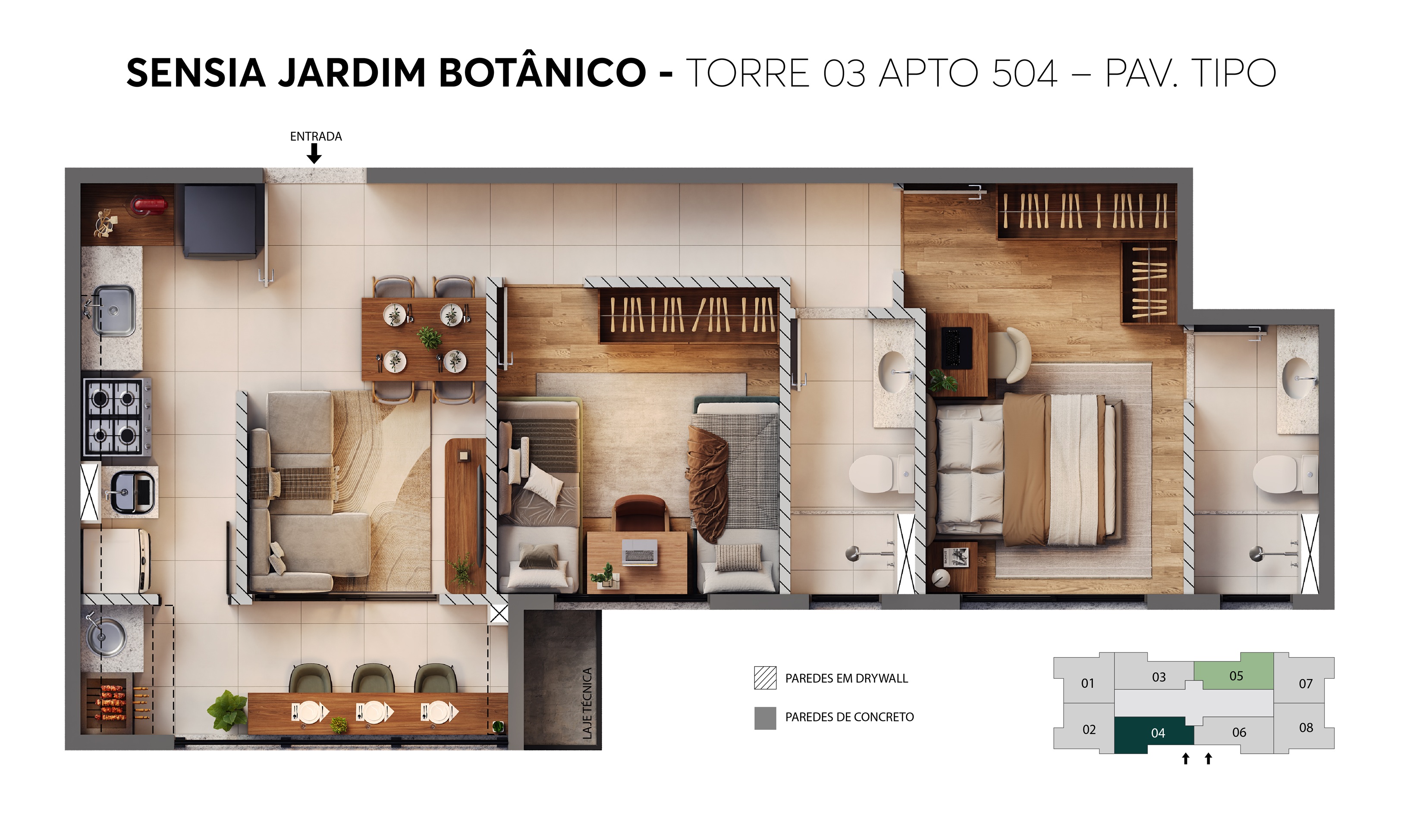 Planta Sensia Jardim Botânico Curitiba MRV