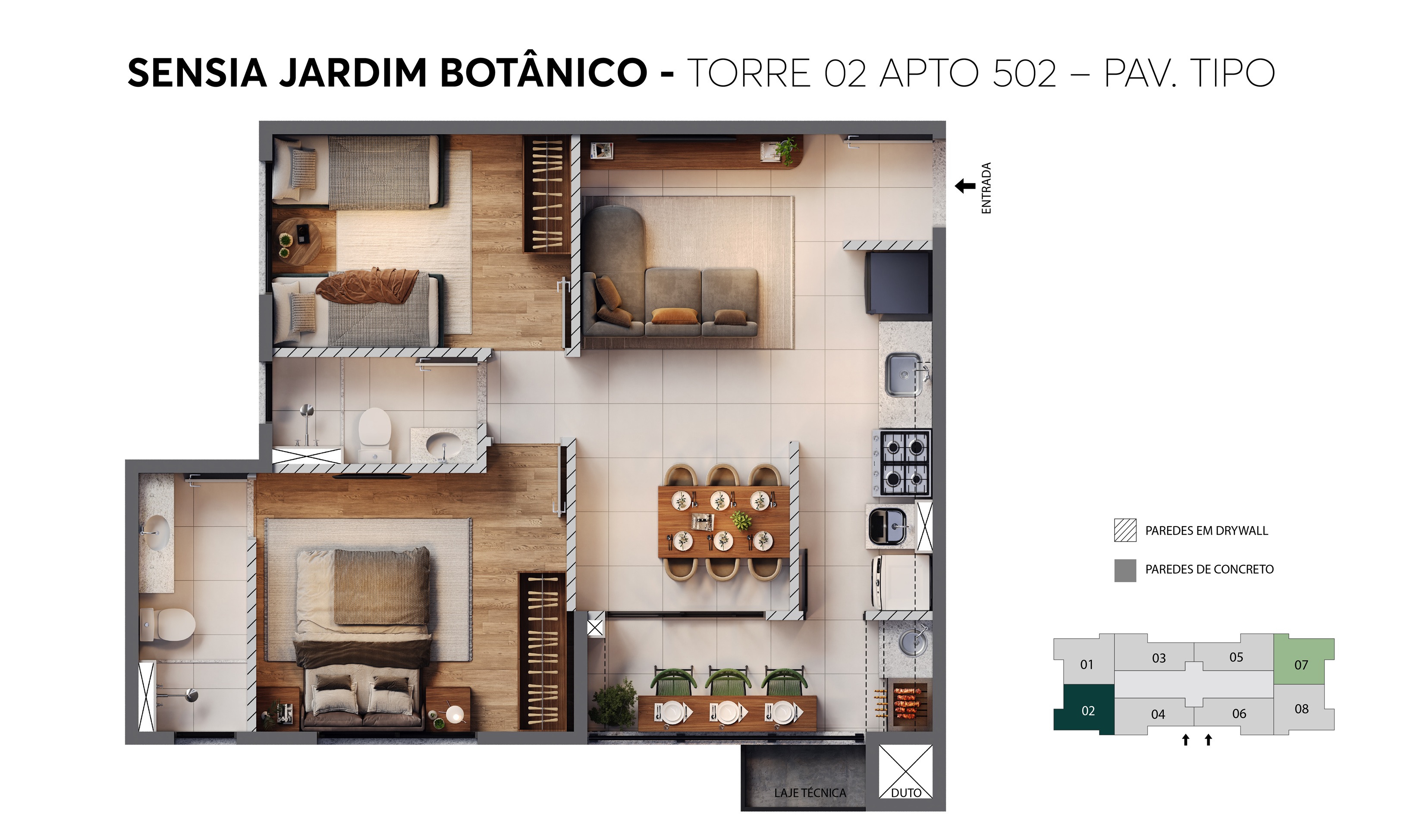 Planta Sensia Jardim Botânico Curitiba MRV