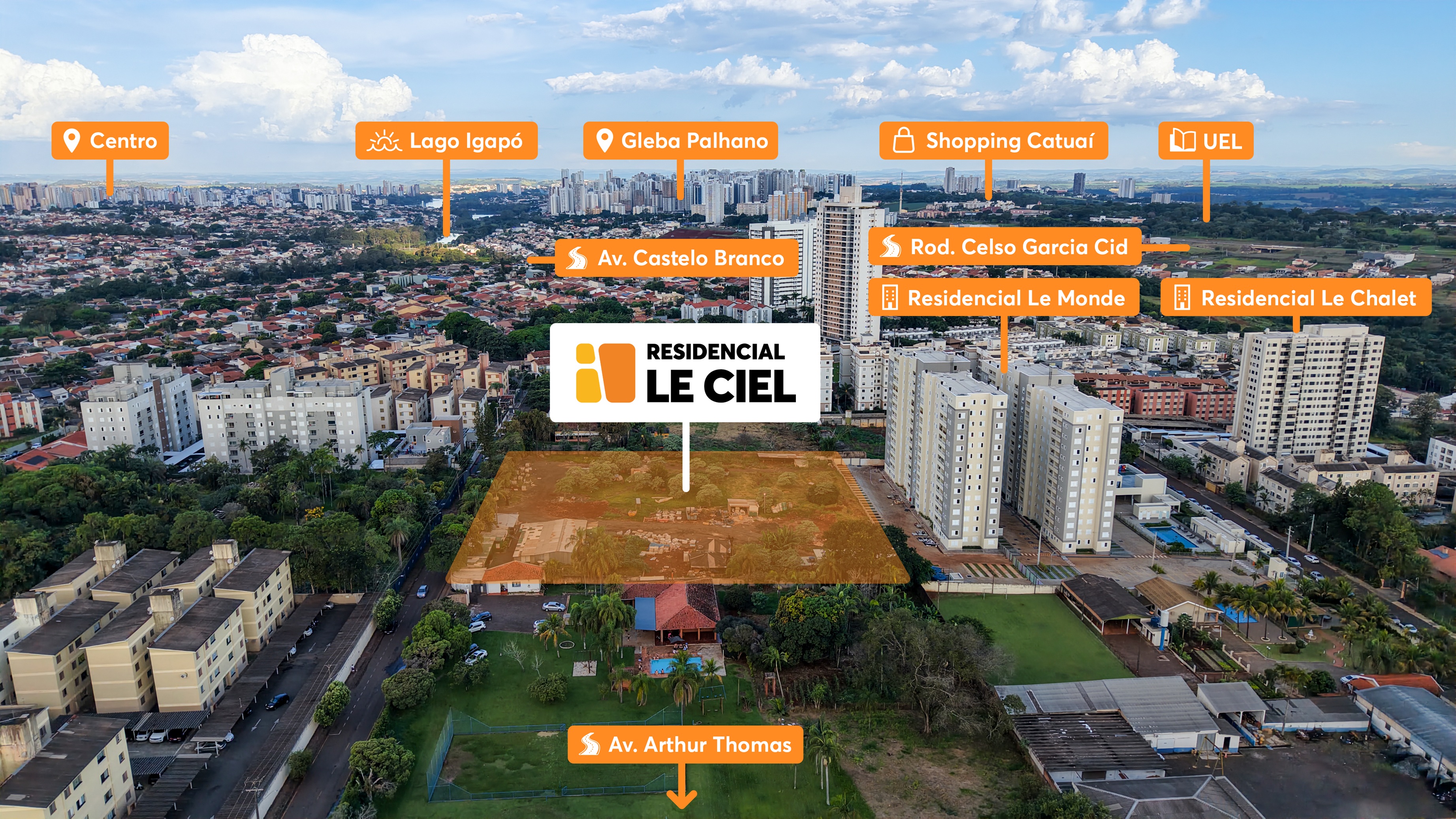 Imagem Aérea Le Ciel Londrina MRV