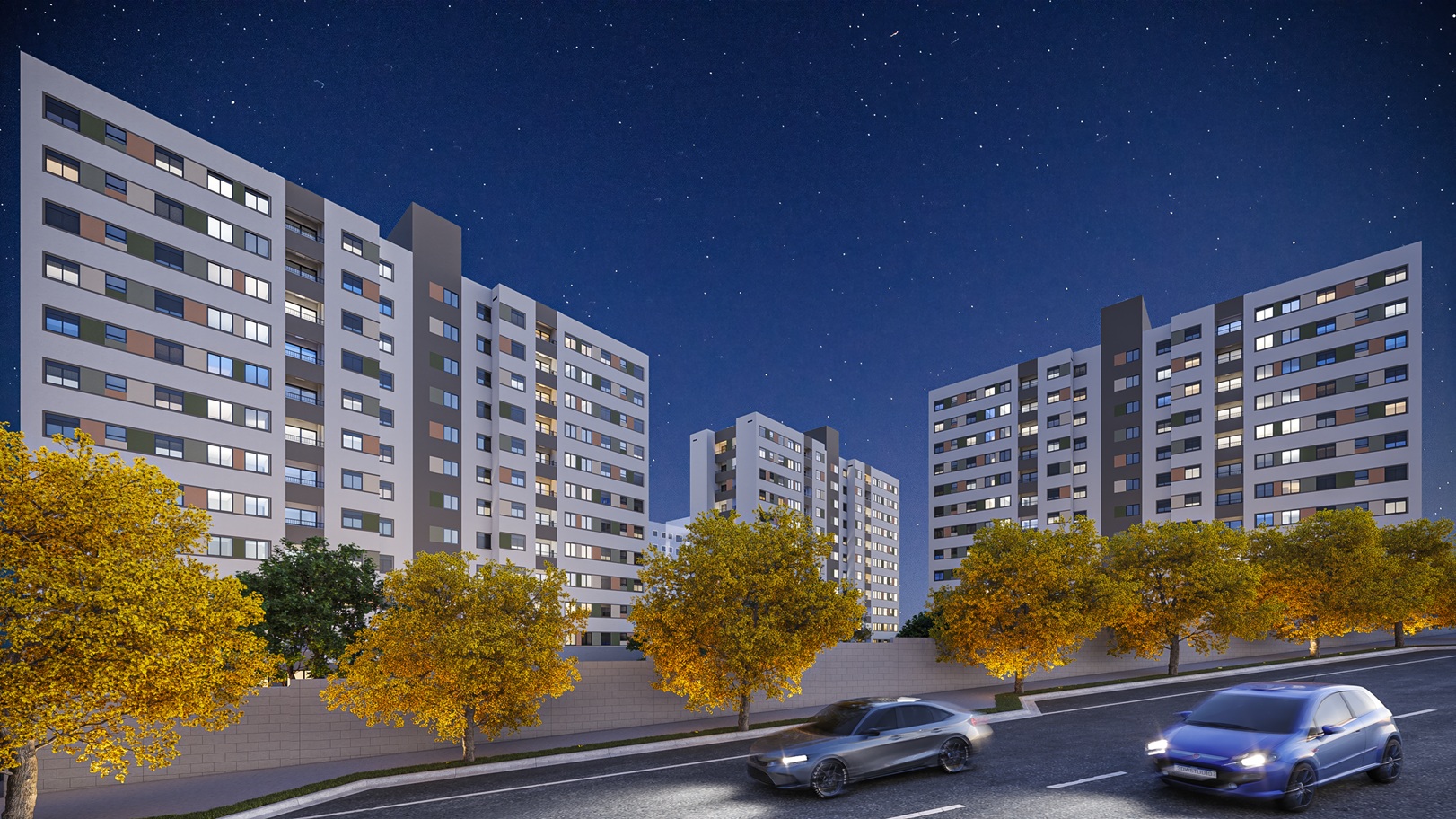 Fachada Residencial La Coline Londrina MRV