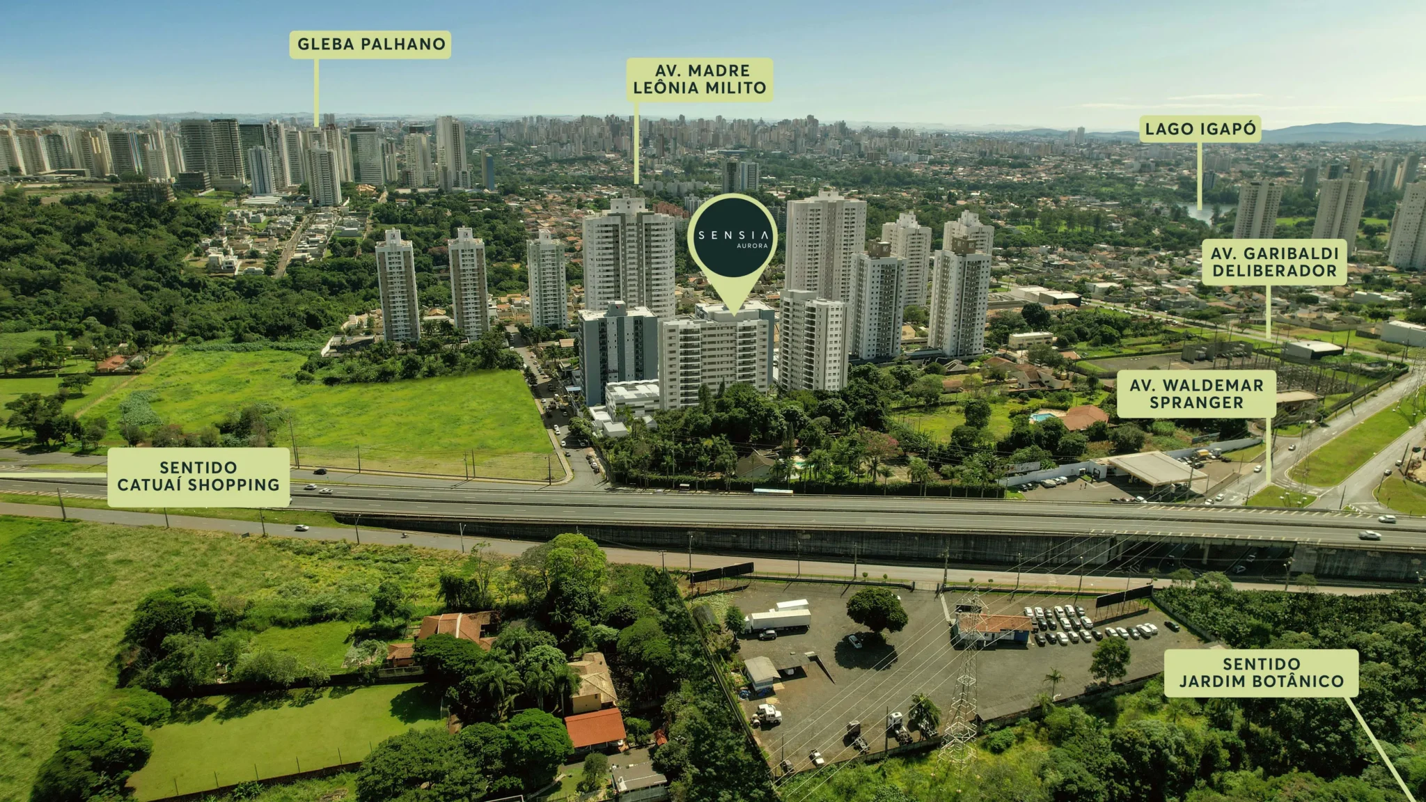 Imagem aérea Sensia Aurora MRV Londrina