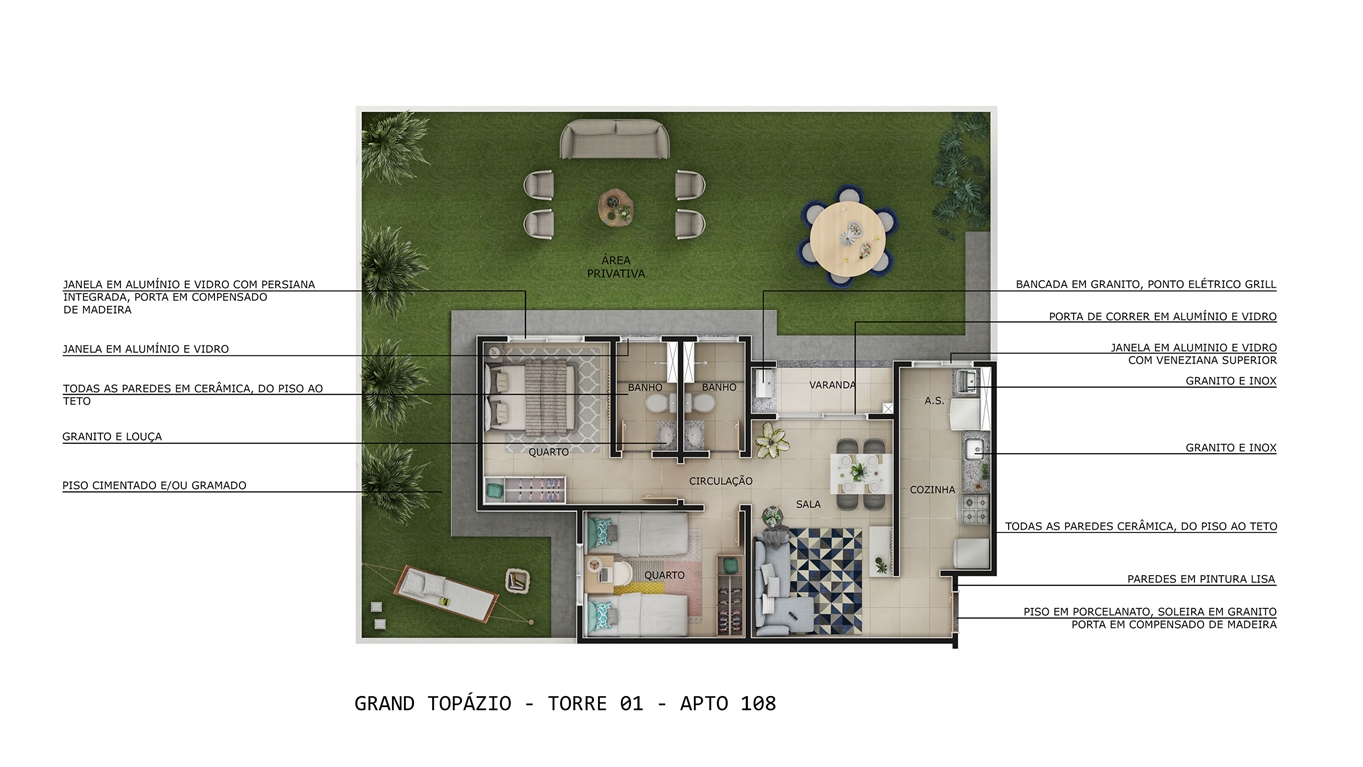 Planta Grand Topázio MRV Teresina