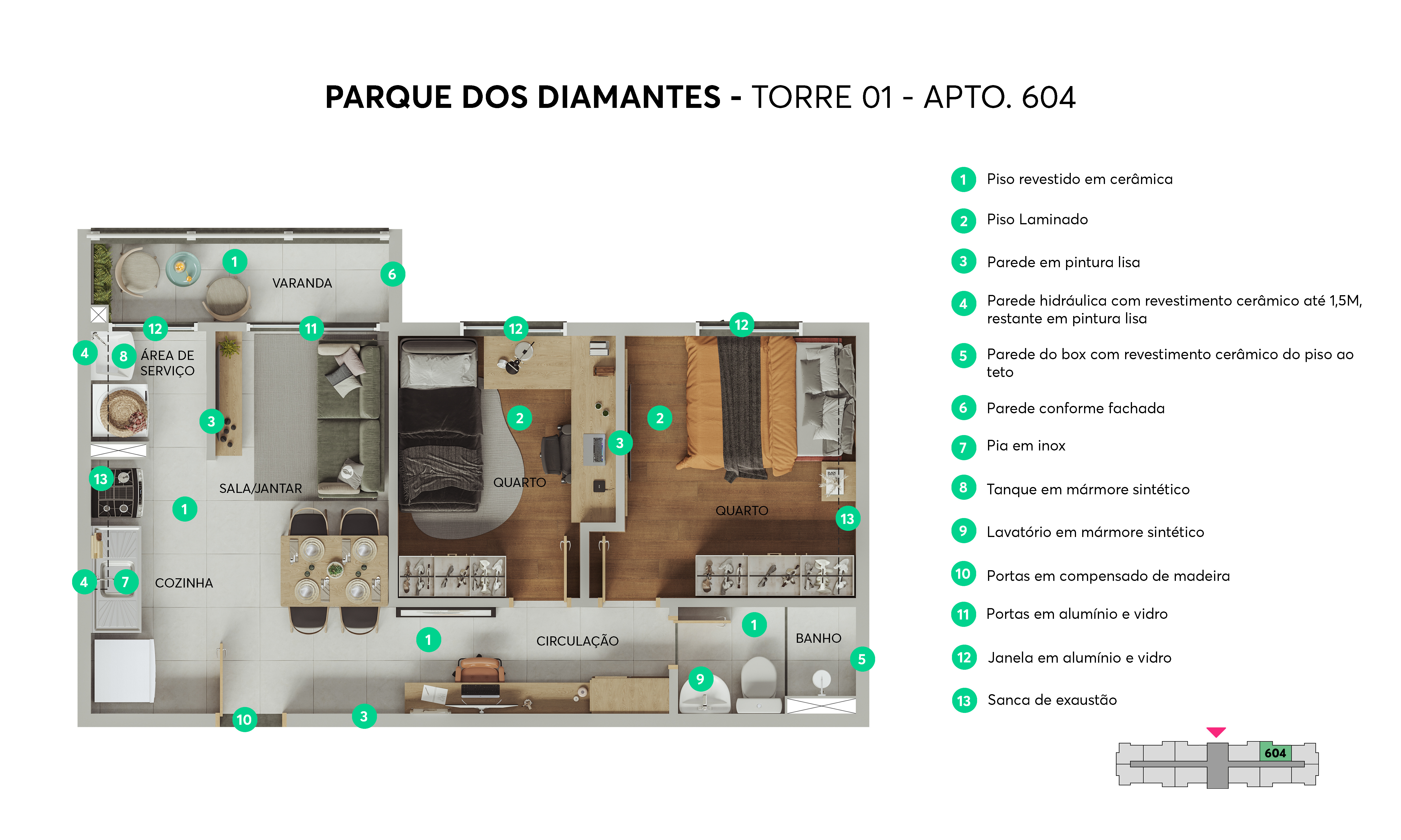 Planta Parque dos Diamantes MRV Teresina
