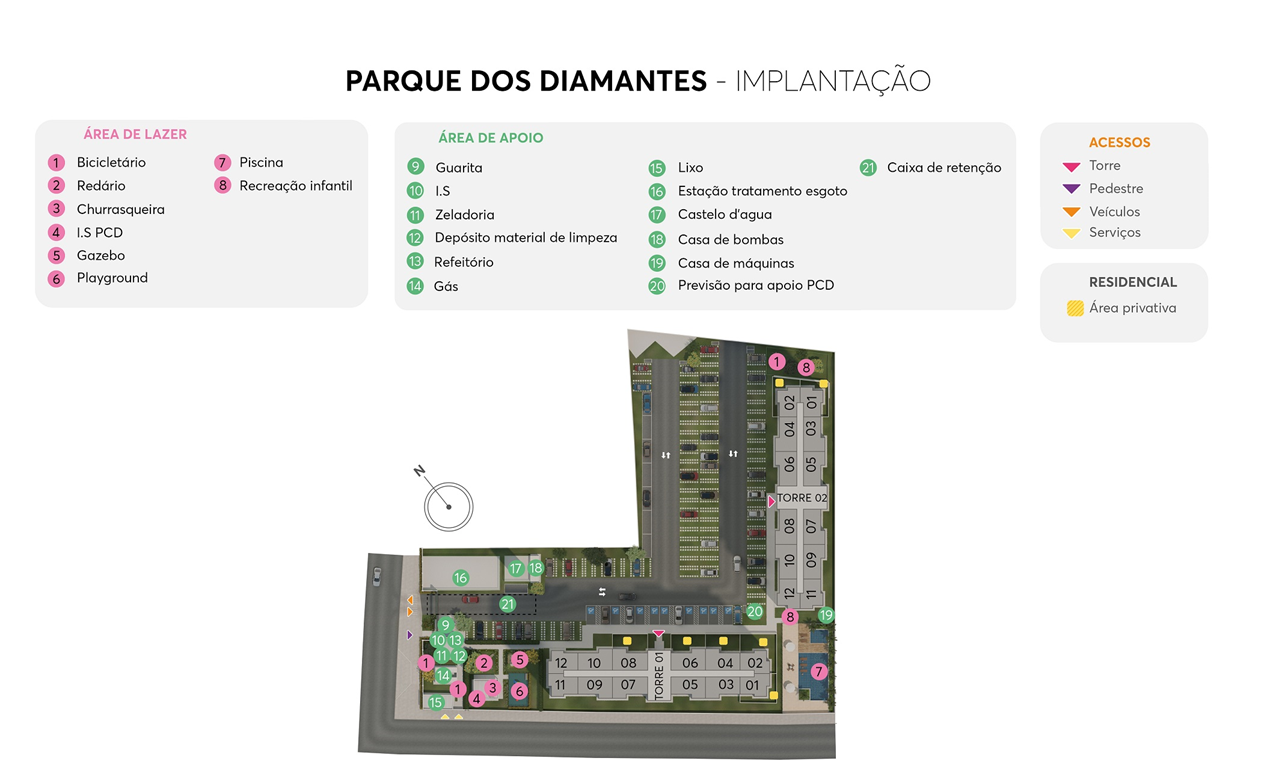 Implantação Parque dos Diamantes MRV Teresina