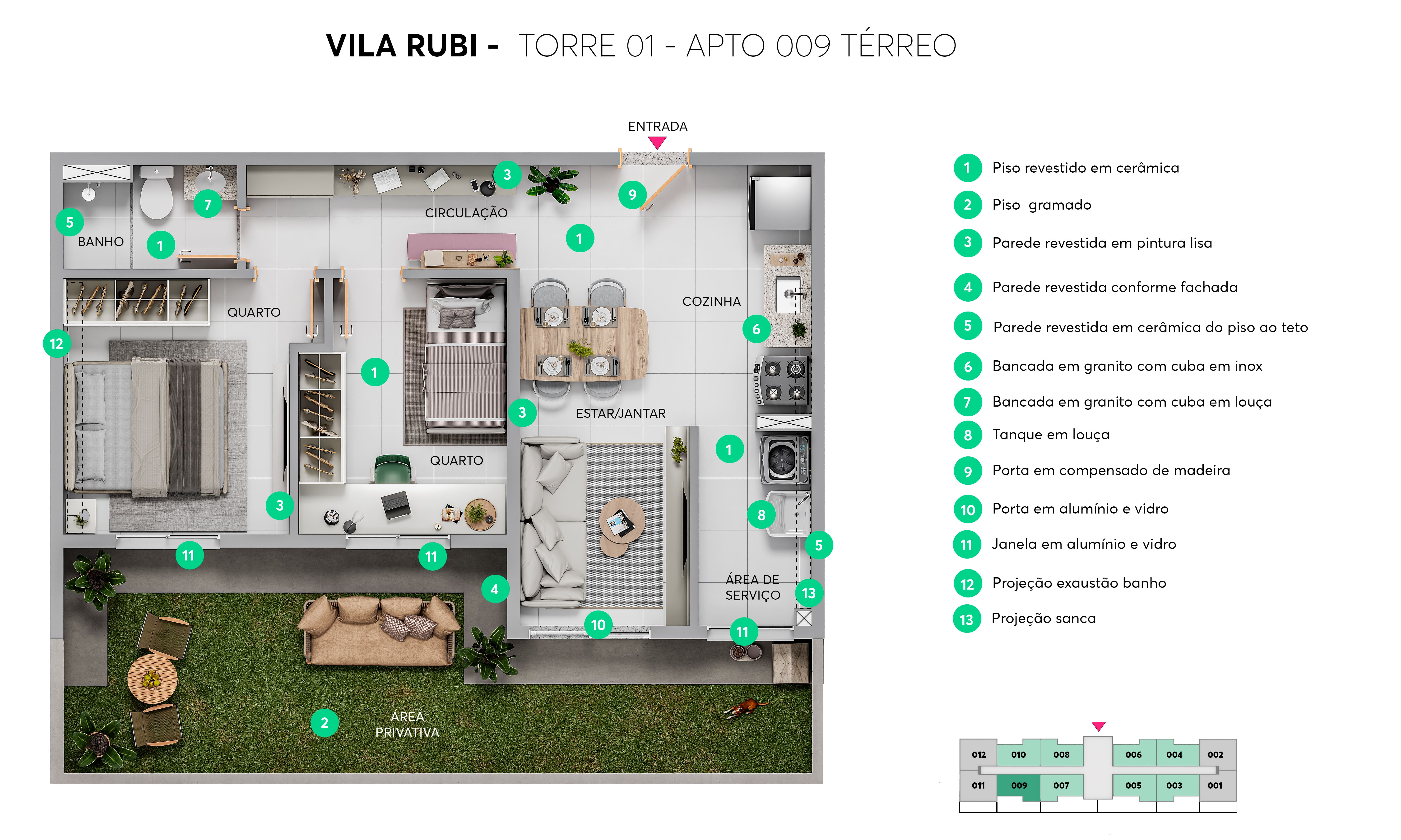 Planta Vila Rubi MRV Teresina