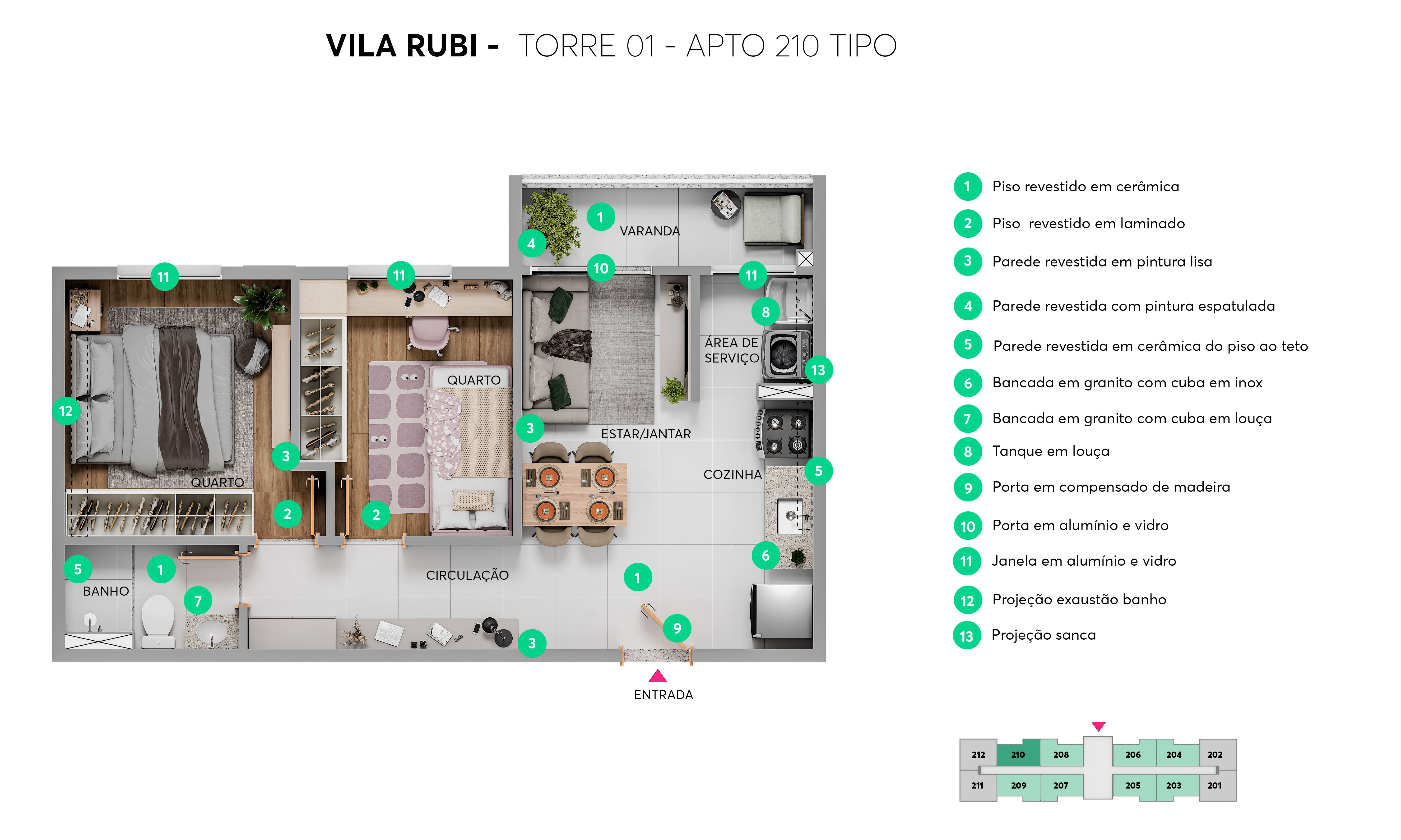 Planta Vila Rubi MRV Teresina