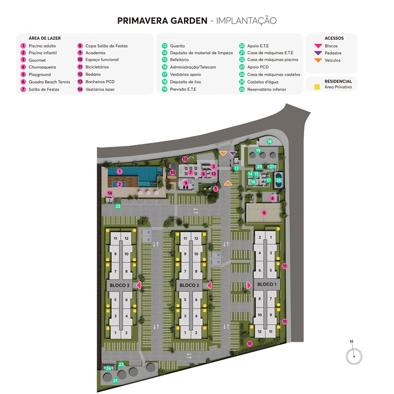 Implantação Primavera Garden MRV Duque de Caxias