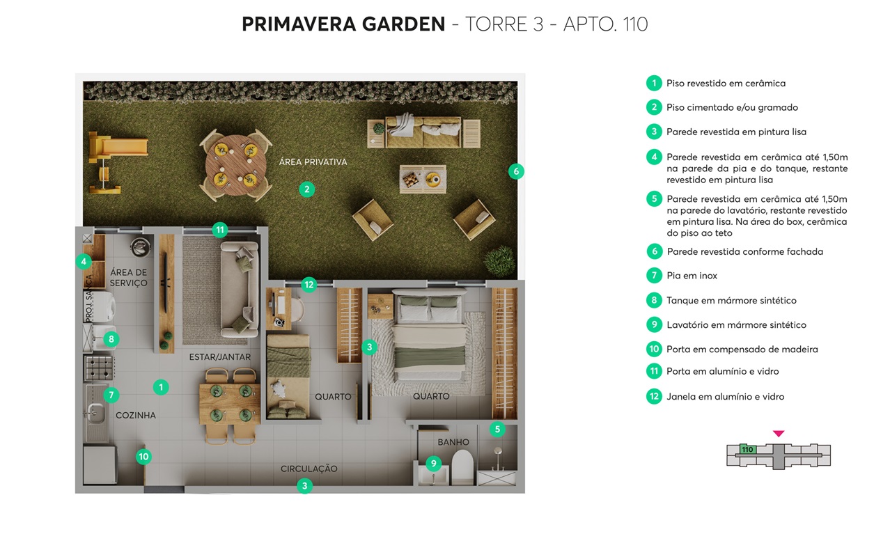 Planta Primavera Garden MRV Duque de Caxias