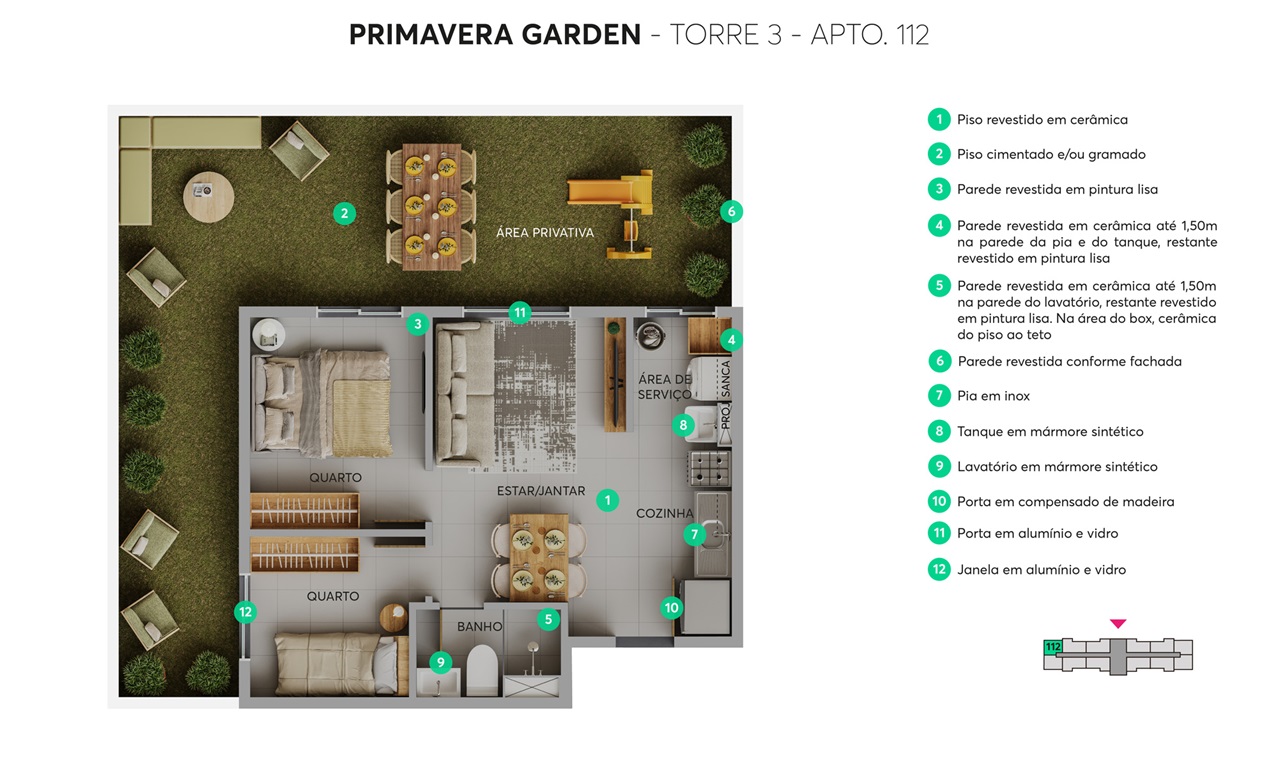 Planta Primavera Garden MRV Duque de Caxias