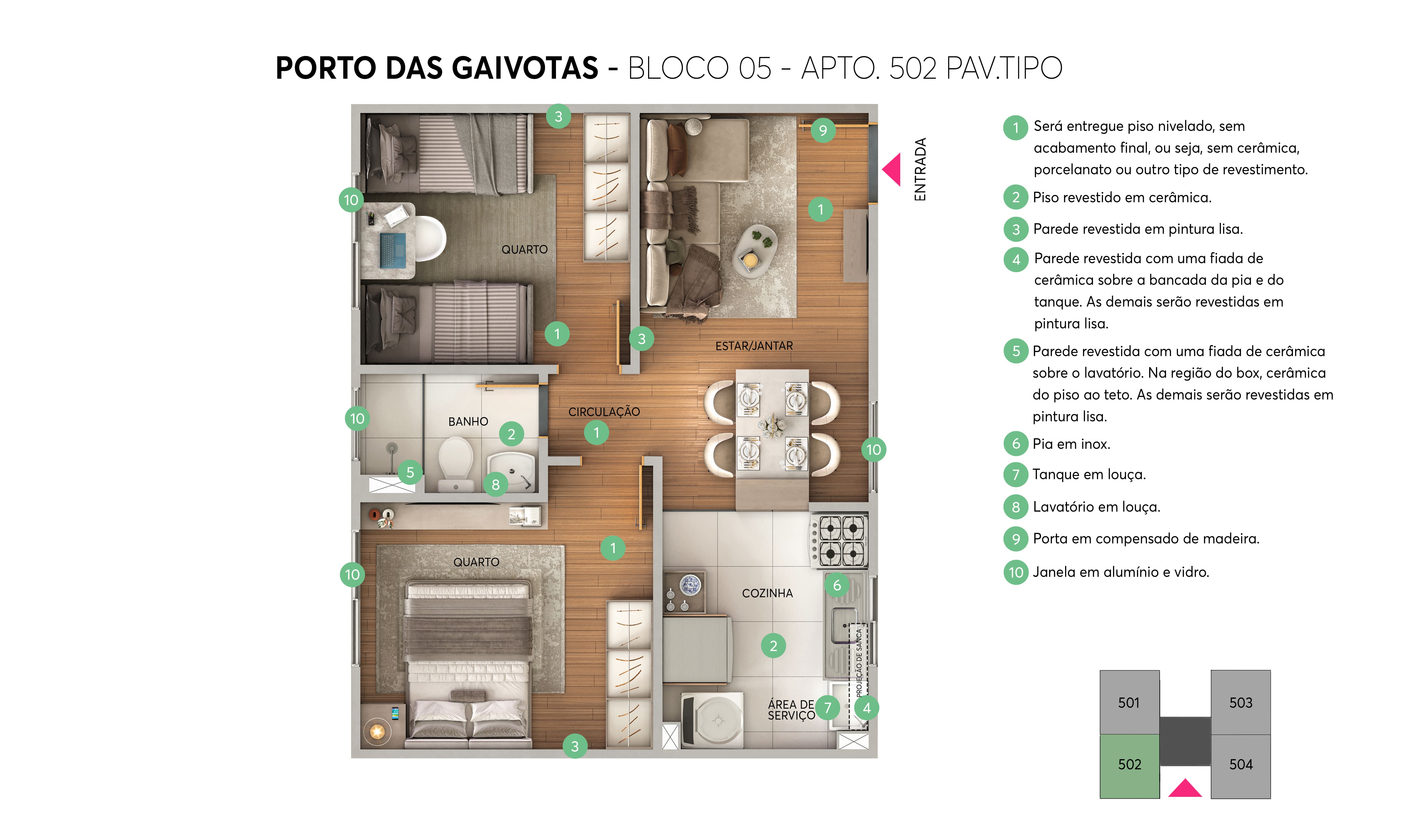 Planta Porto das Gaivotas MRV Porto Alegre