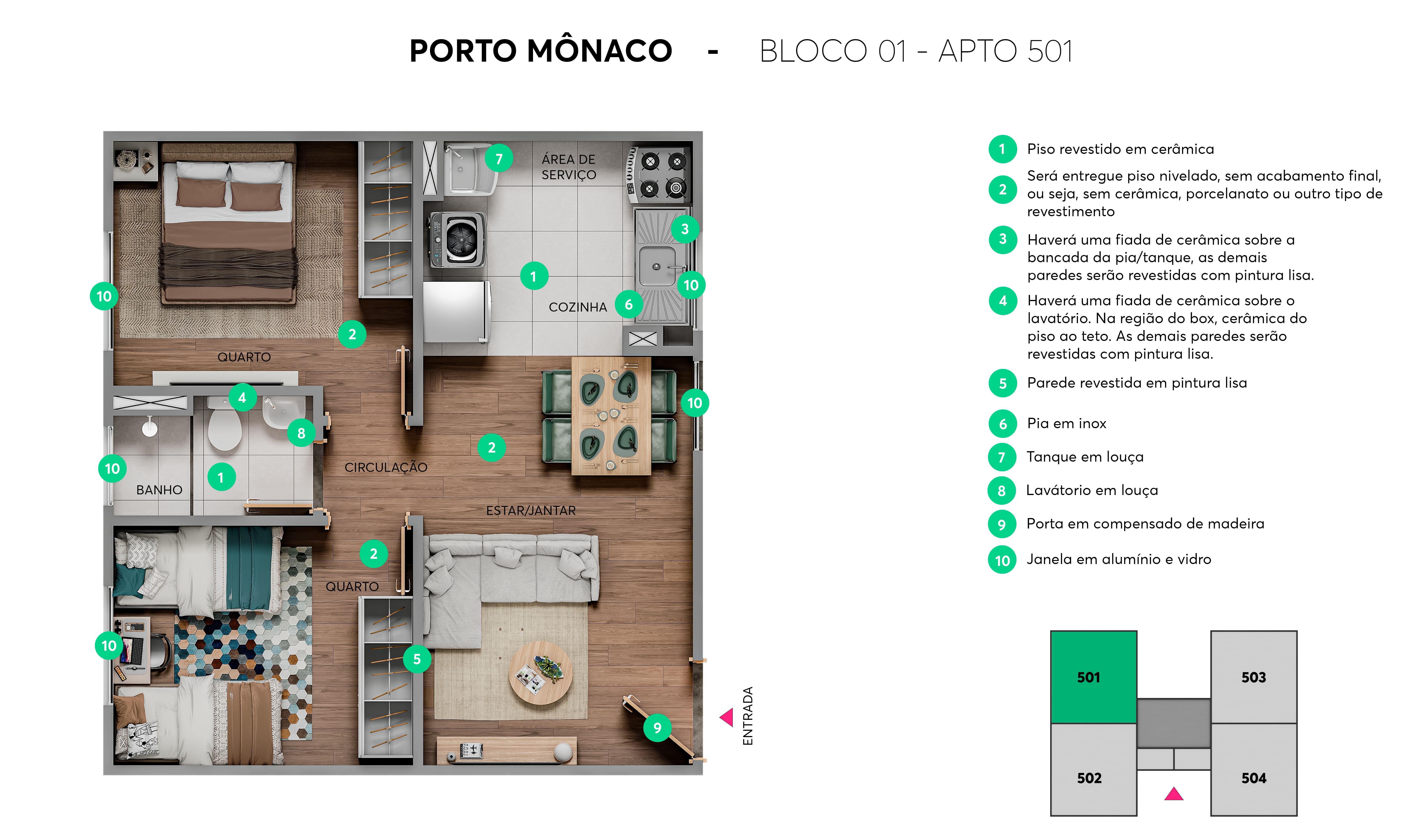 Planta Porto Mônaco MRV Porto Alegre