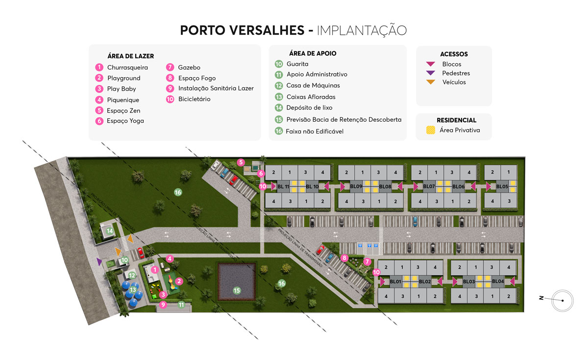 Implantação Porto Versalhes MRV Porto Alegre