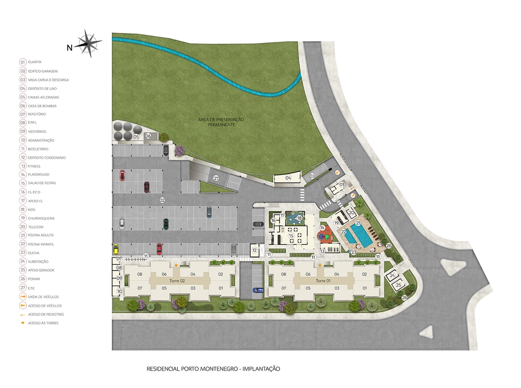 Implantação Porto Montenegro MRV Porto Alegre