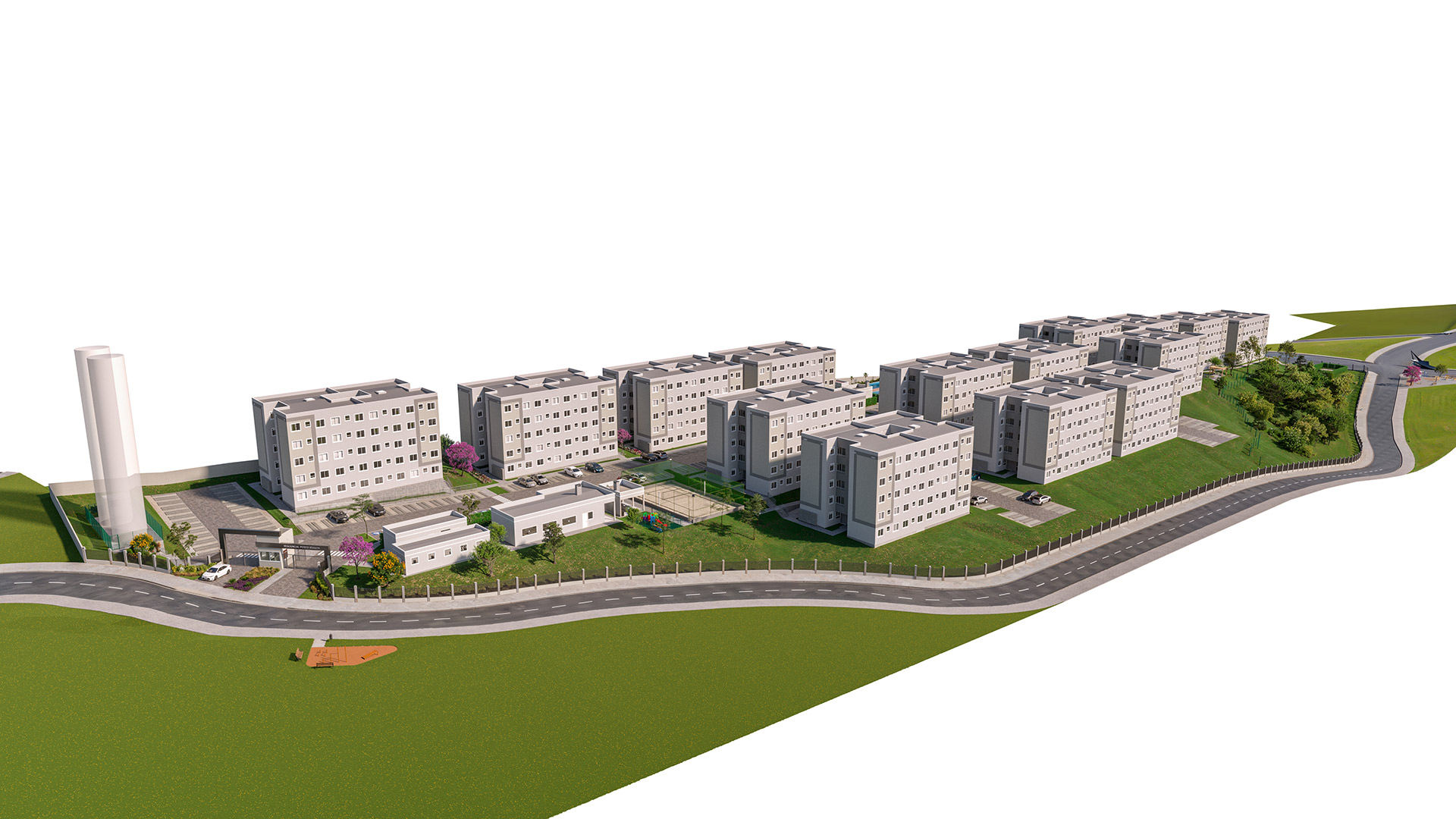 Implantação Resid. Porto Sevilha MRV Porto Alegre