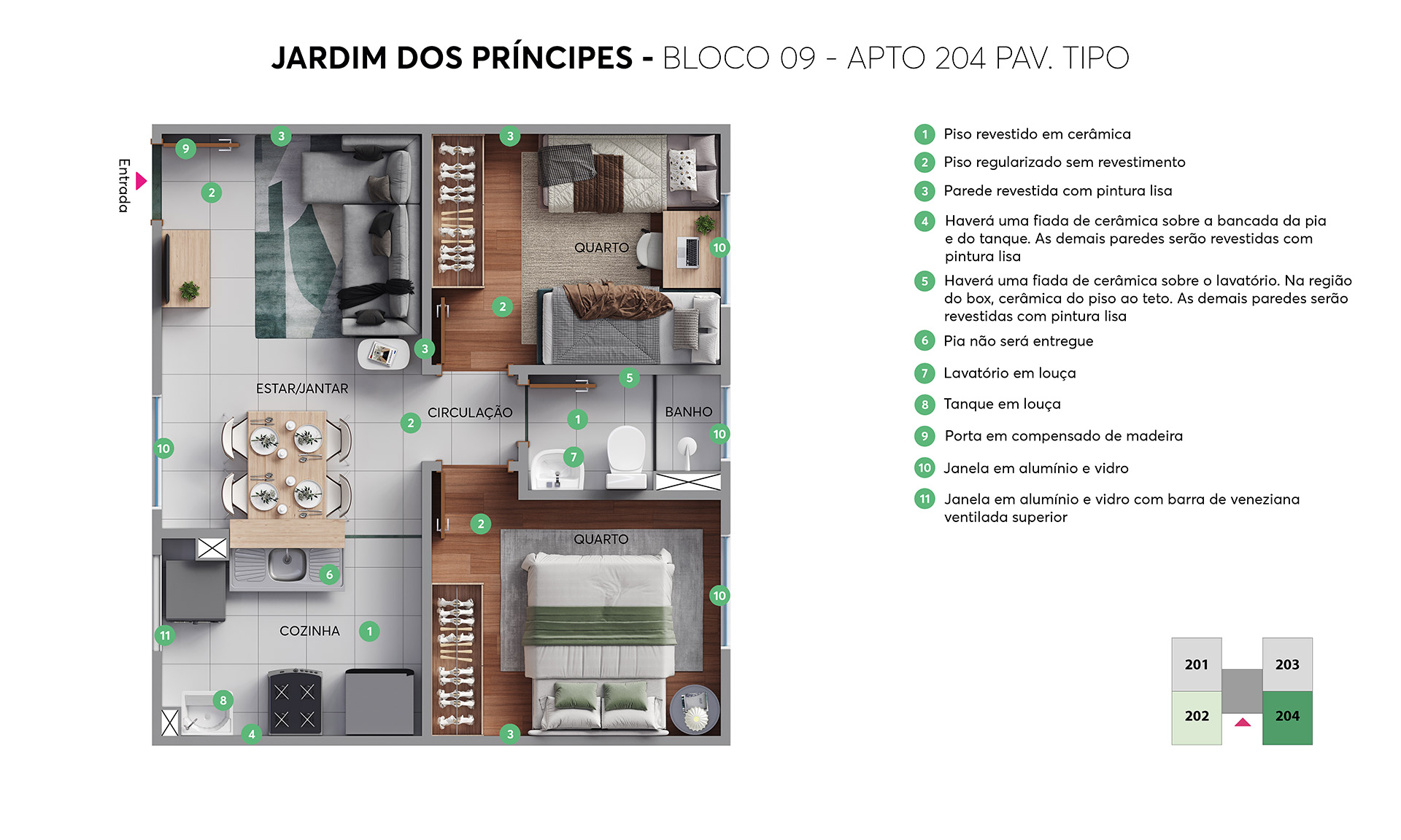 Planta Resid. Jardim dos Príncipes MRV Joinville