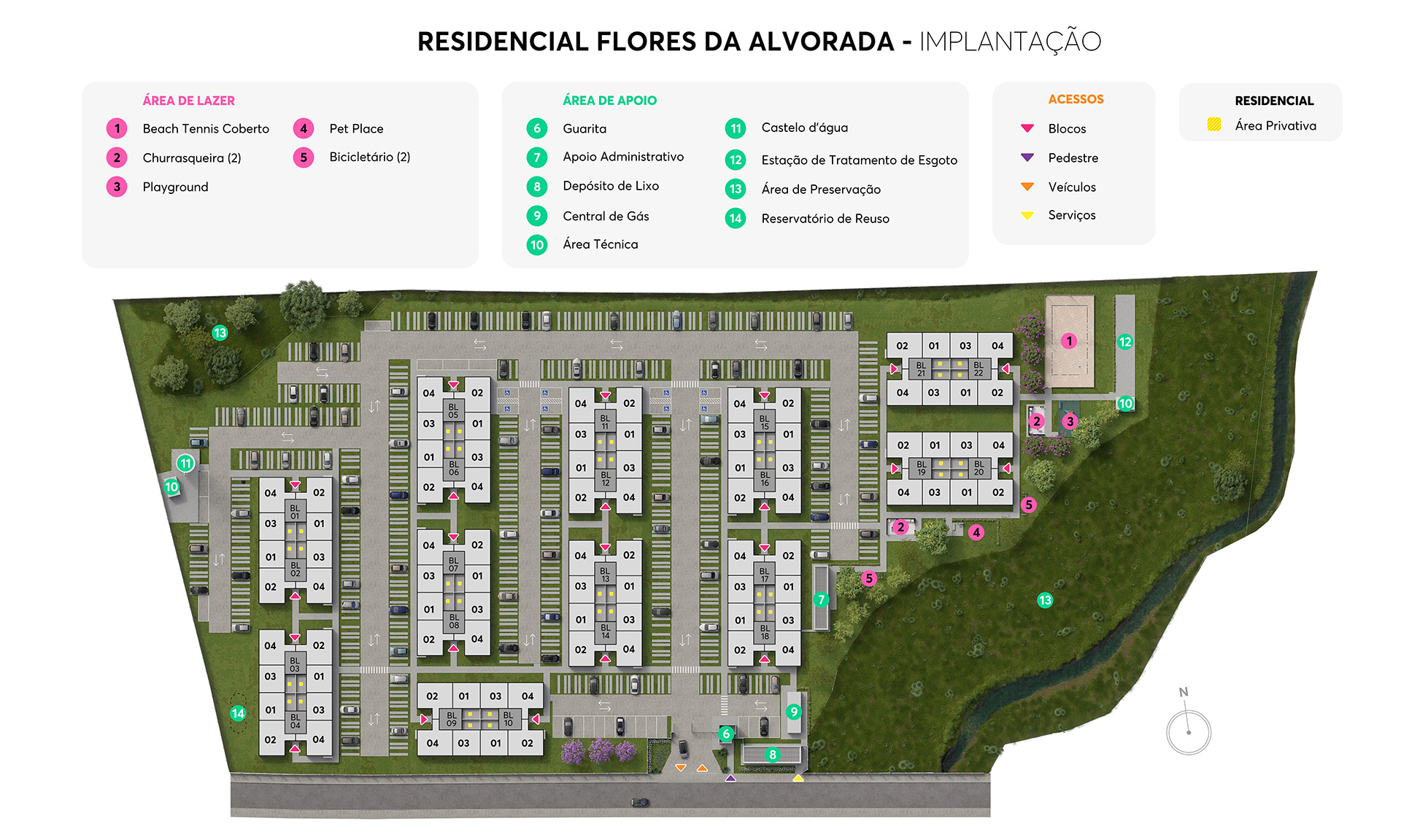 Implantação Resid. Flores da Alvorada MRV Palhoça