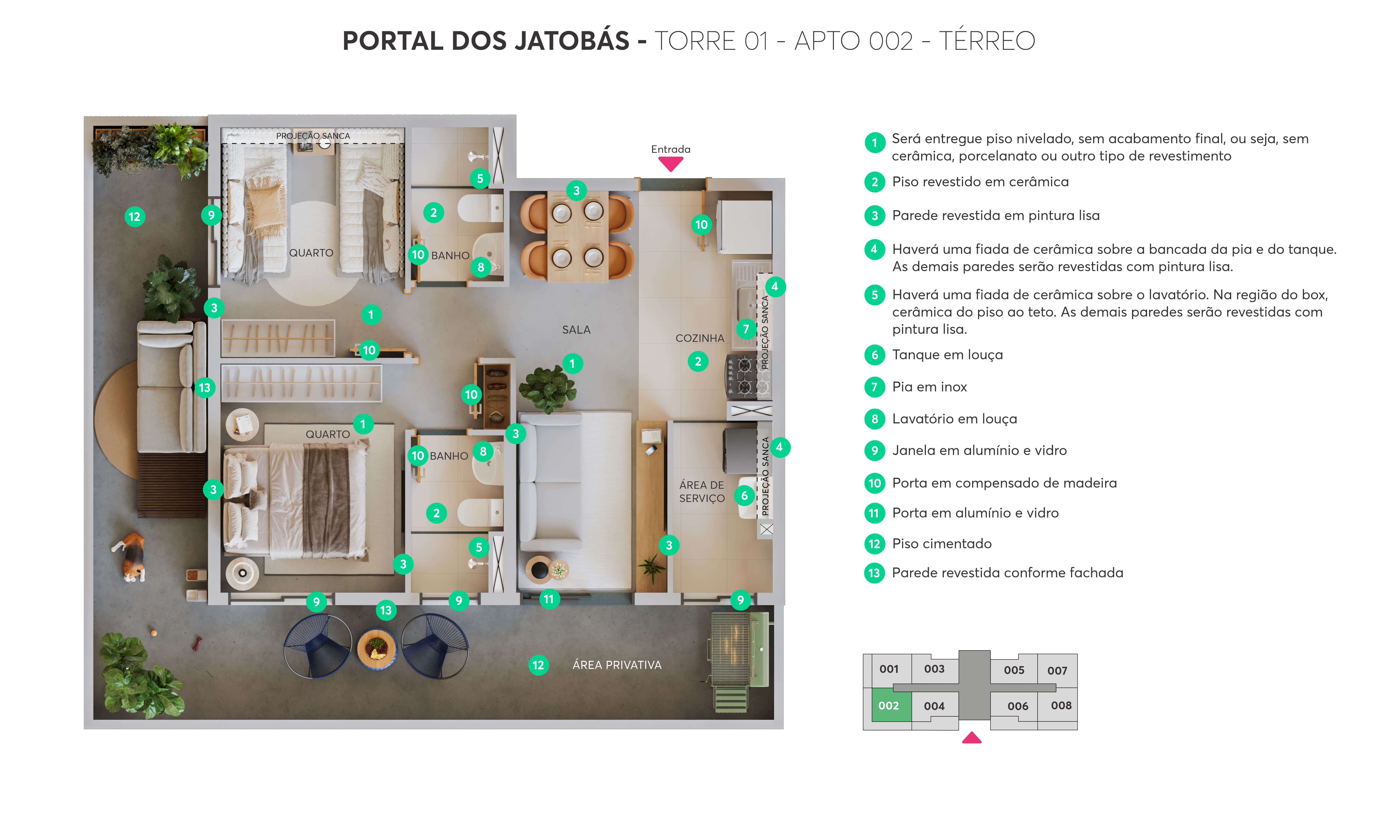 Planta Portal dos Jatobás MRV Campinas