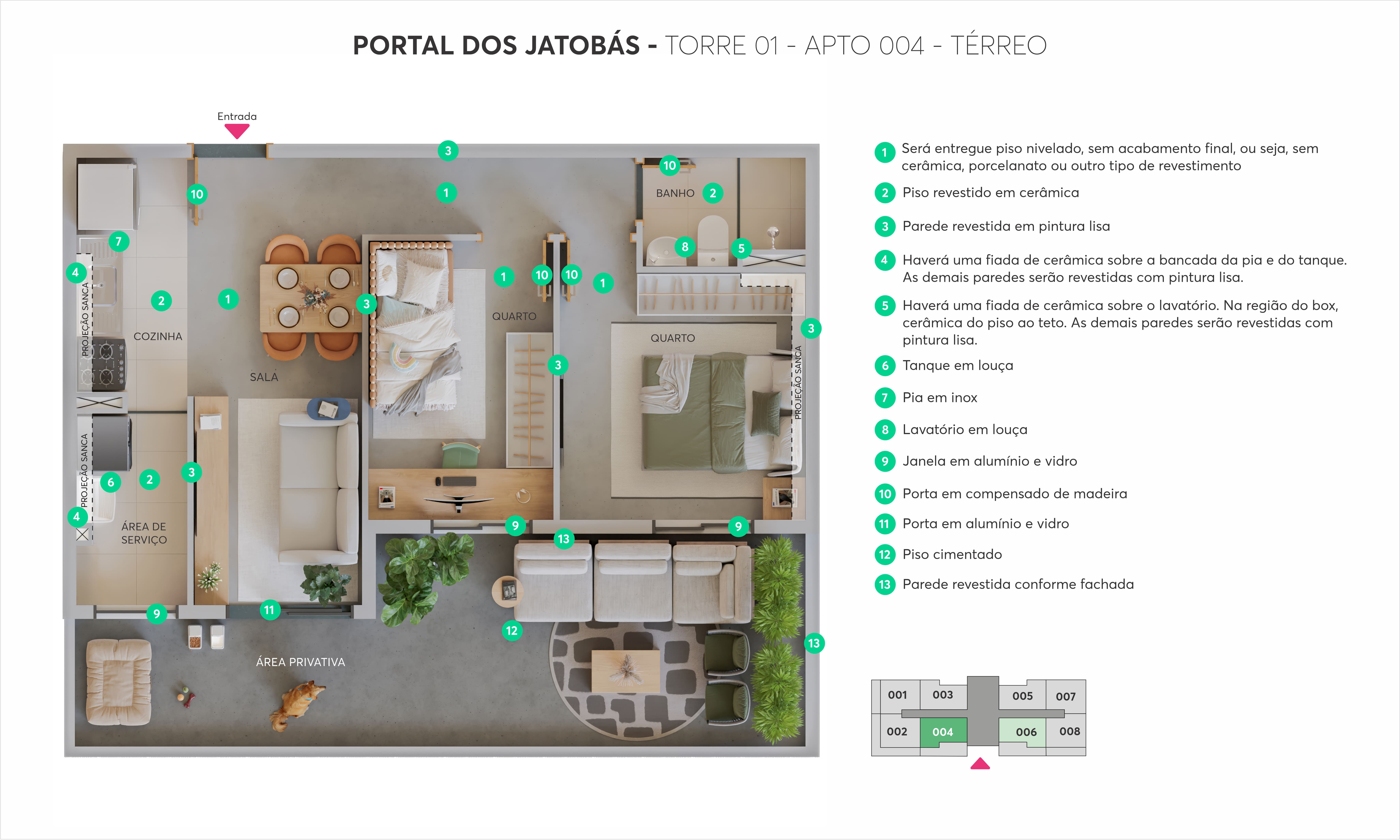 Planta Portal dos Jatobás MRV Campinas