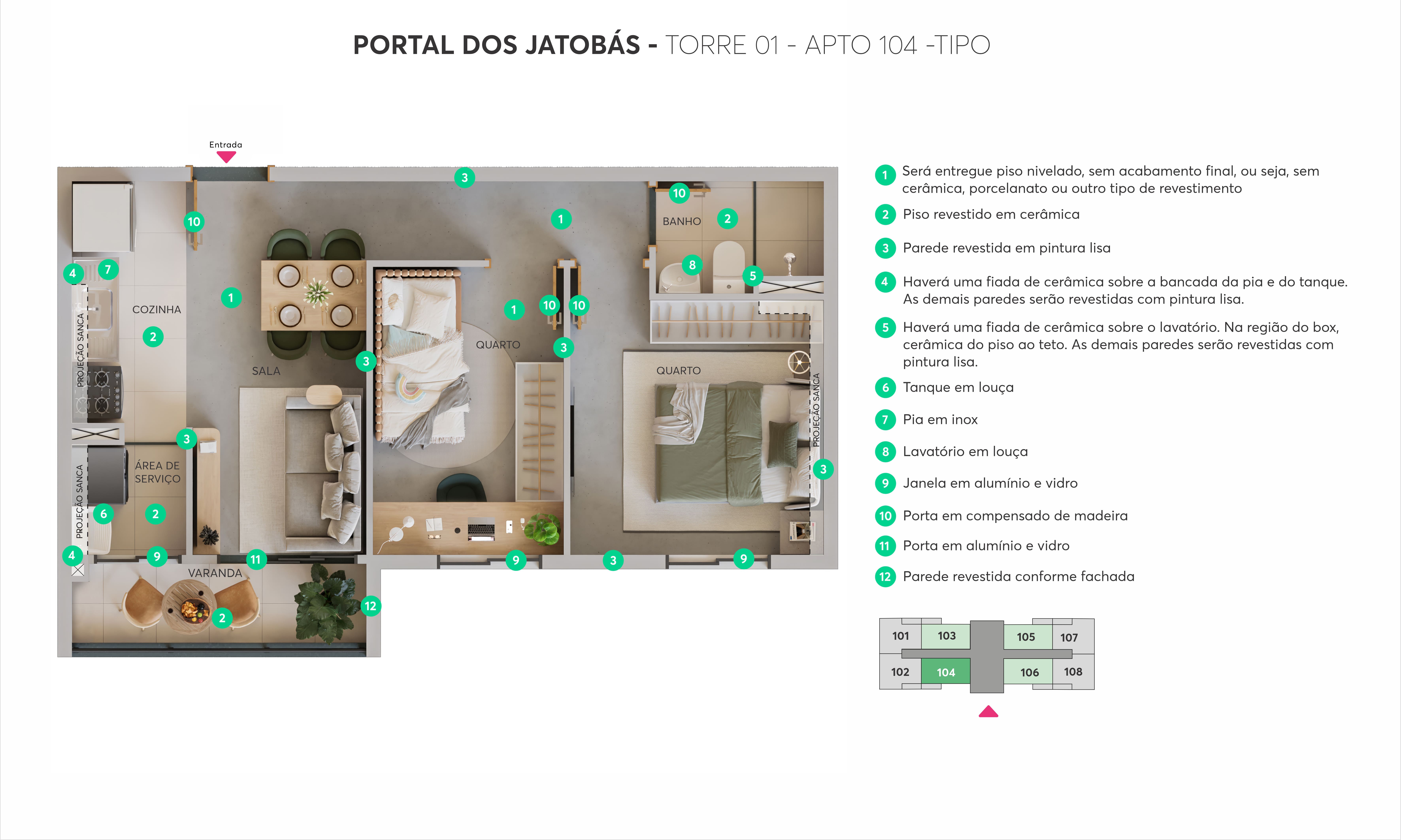 Planta Portal dos Jatobás MRV Campinas