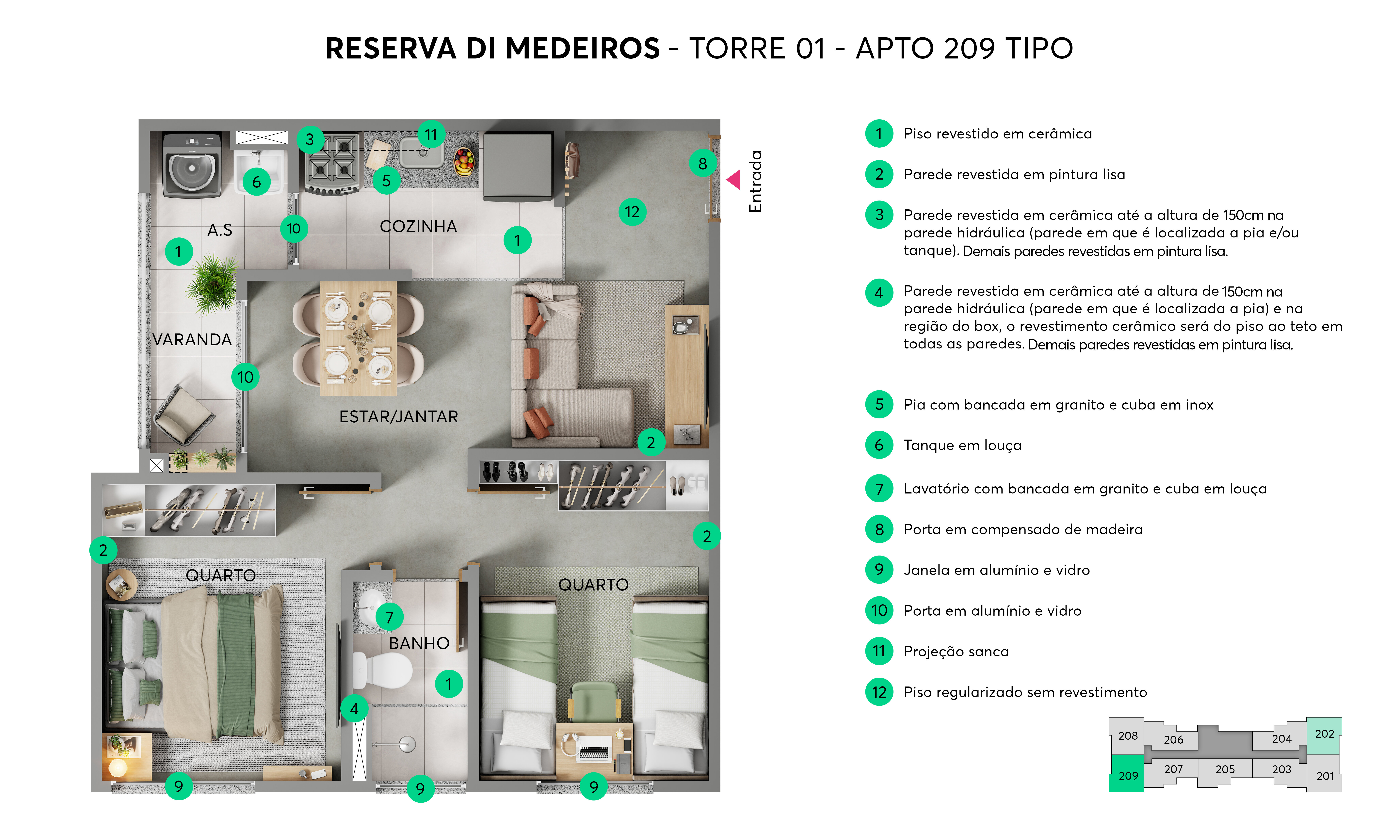 Planta Reserva di Medeiros MRV Jundiaí