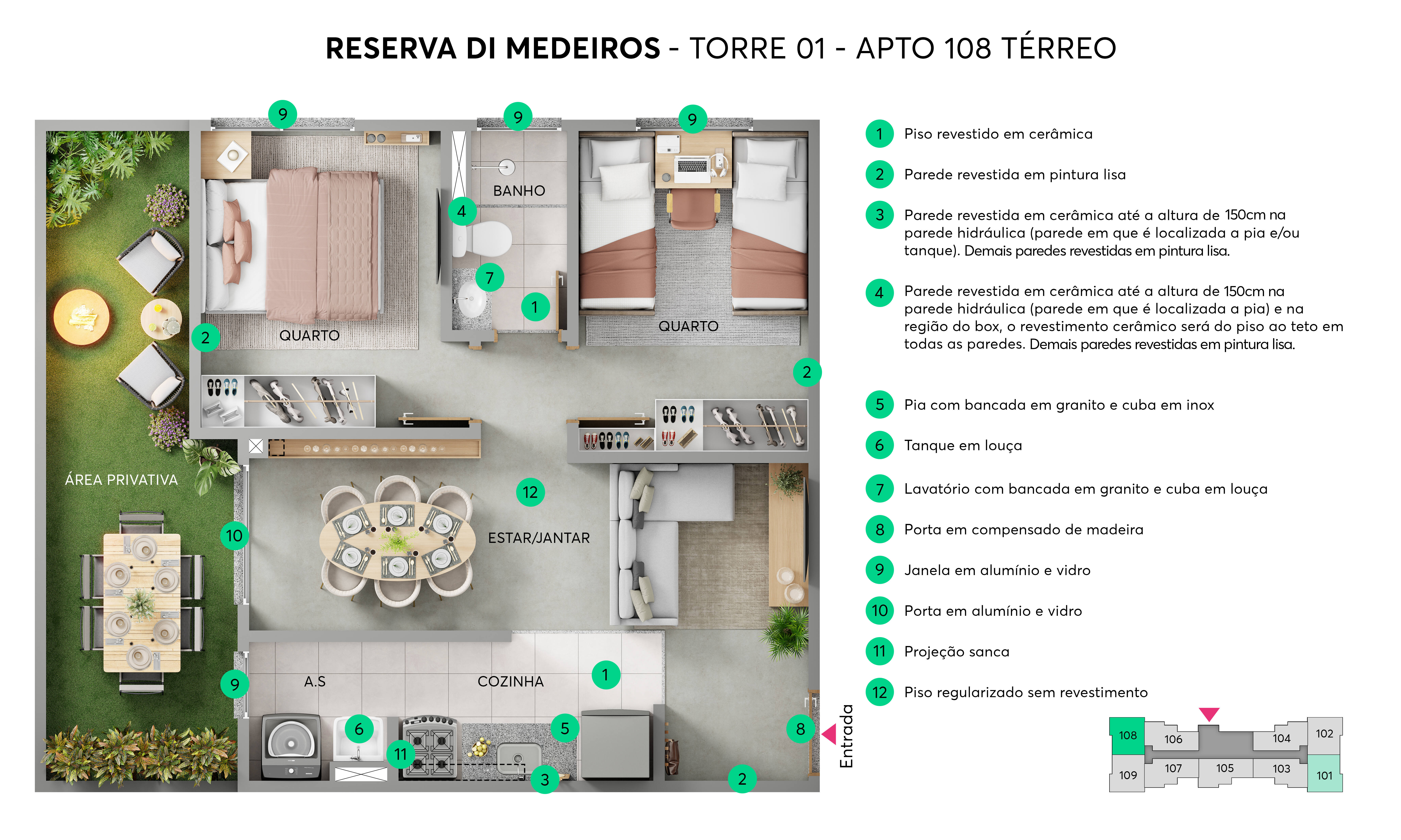 Planta Reserva di Medeiros MRV Jundiaí