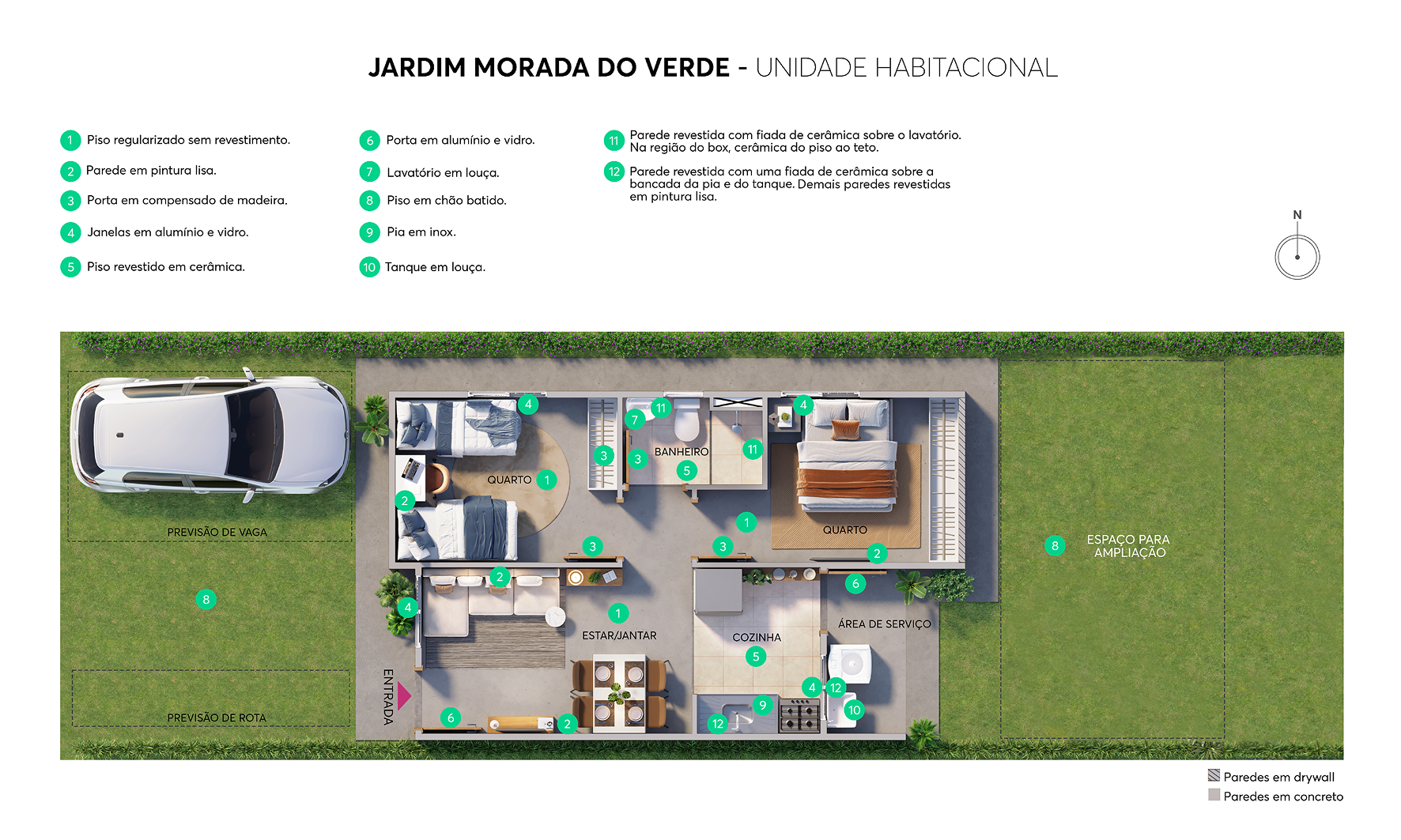 Planta Jardim Morada do Verde MRV Ribeirão Preto