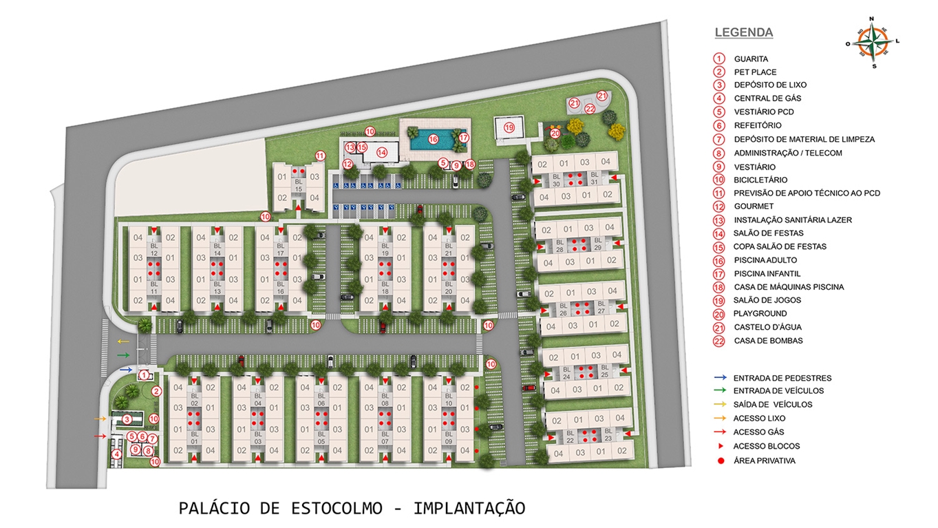 Implantação Palácio de Estocolmo MRV Ribeirão Preto