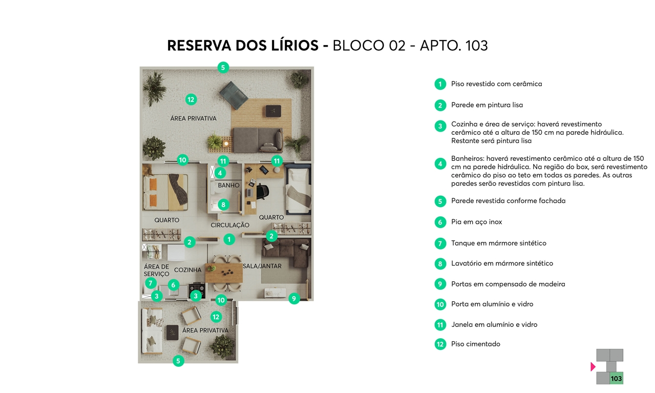 Planta Reserva dos Lírios MRV Ribeirão Preto