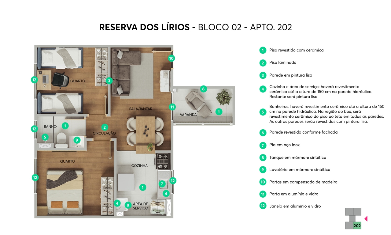 Planta Reserva dos Lírios MRV Ribeirão Preto