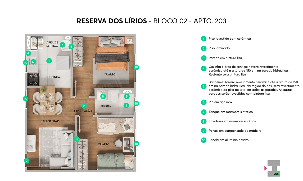 Planta Reserva dos Lírios MRV Ribeirão Preto