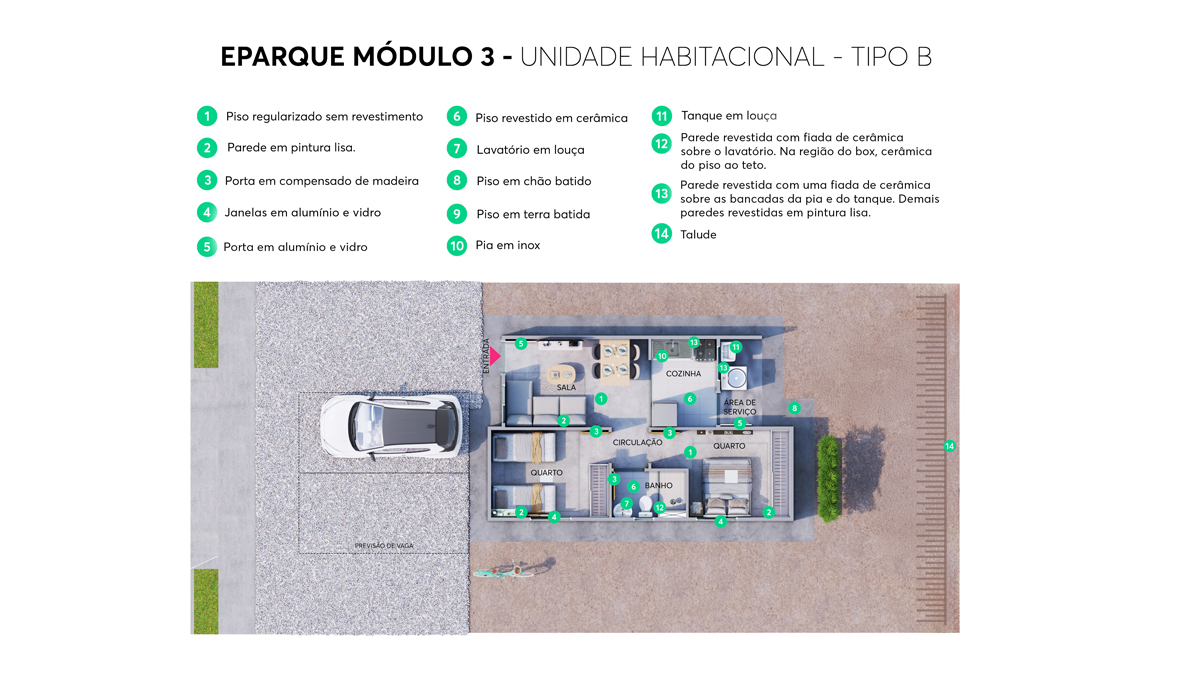Planta Eparque Rio Preto Leste Módulo 3 MRV
