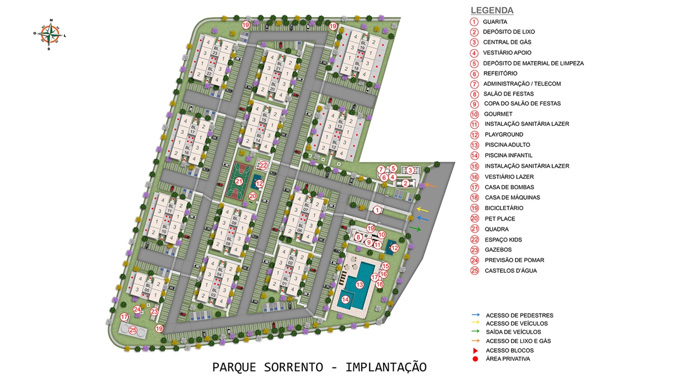 Implantação Sorrento MRV São José do Rio Preto