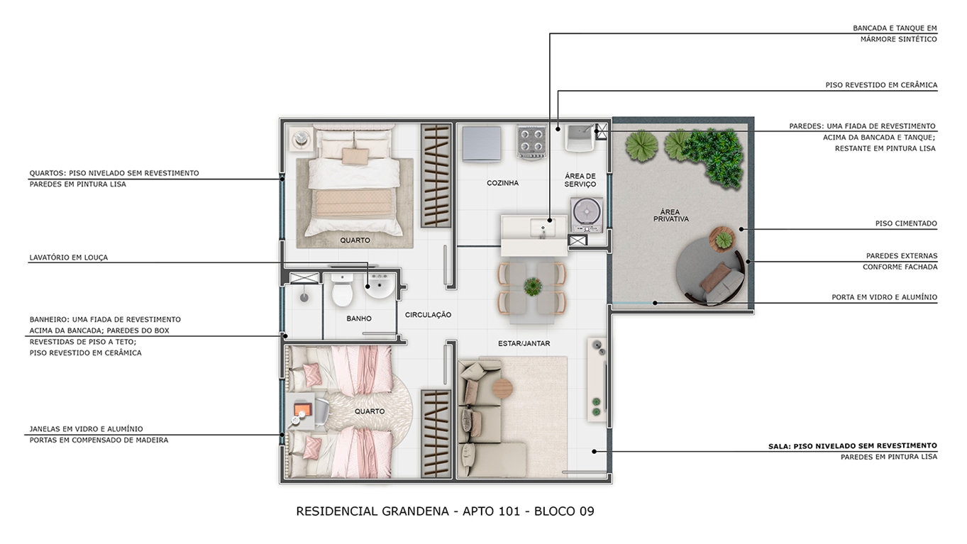 Planta Grandena MRV Sao Jose Do Rio Preto