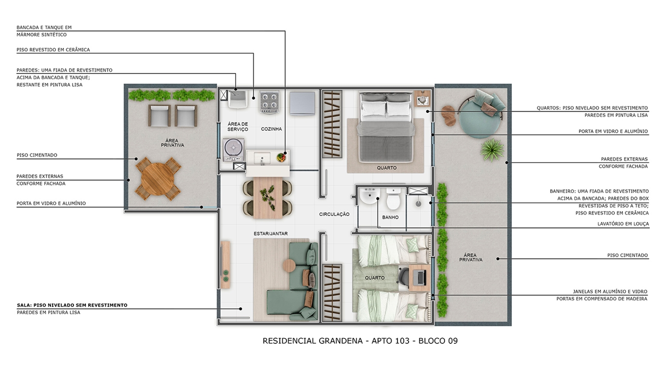 Planta Grandena MRV São José do Rio Preto