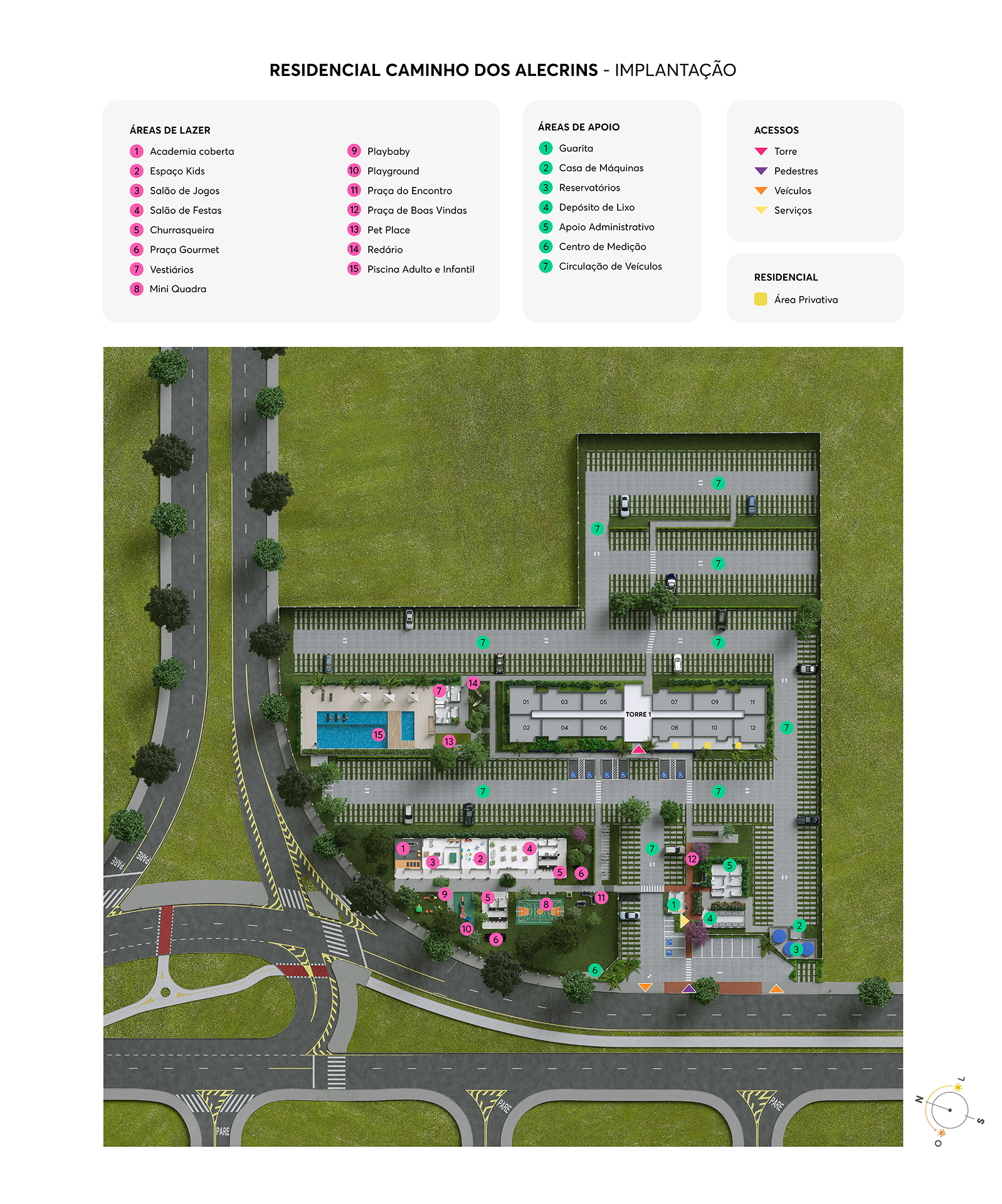 Implantação Residencial Caminho dos Alecrins