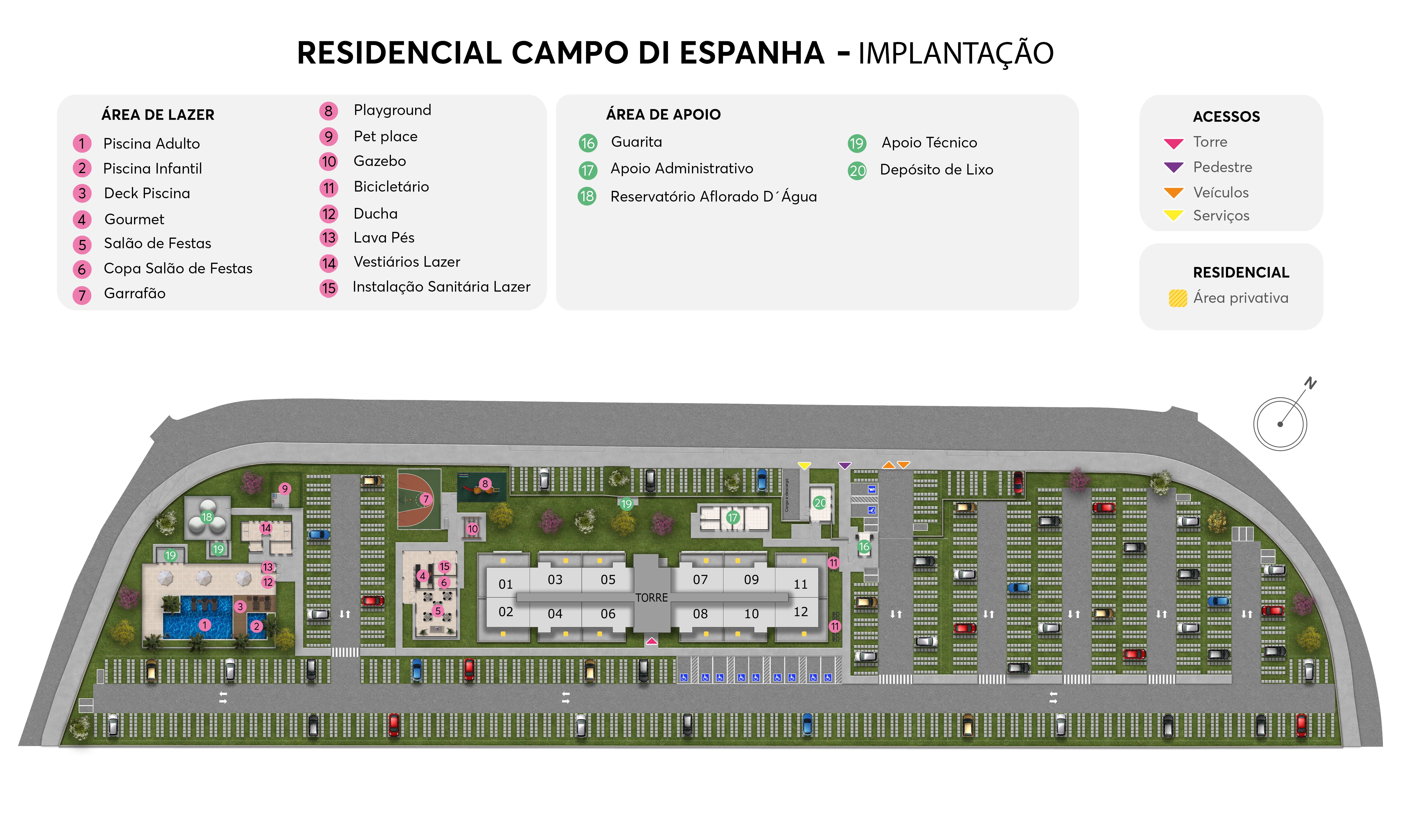 Implantação Resid. Campo di Espanha MRV