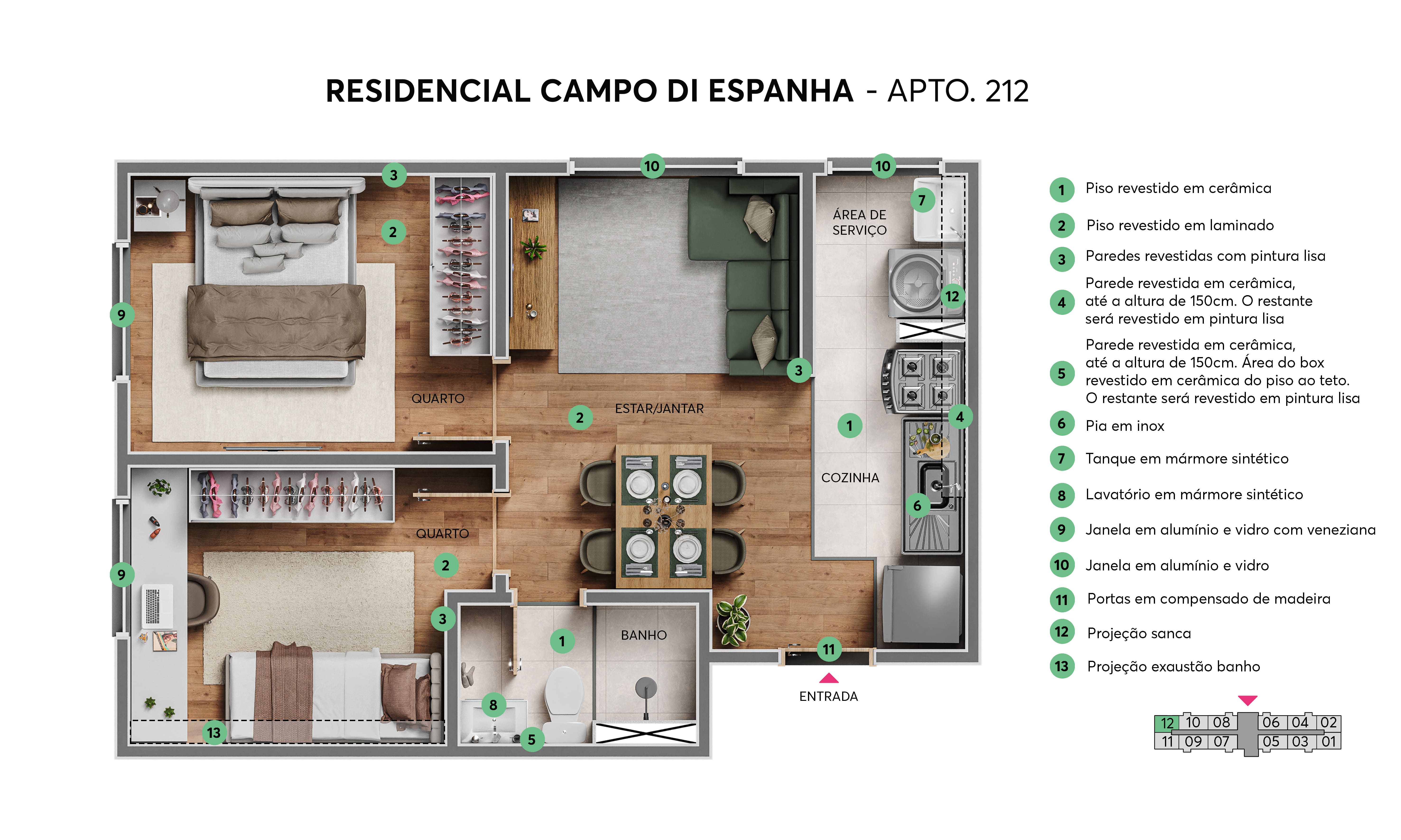 Planta Resid. Campo di Espanha MRV