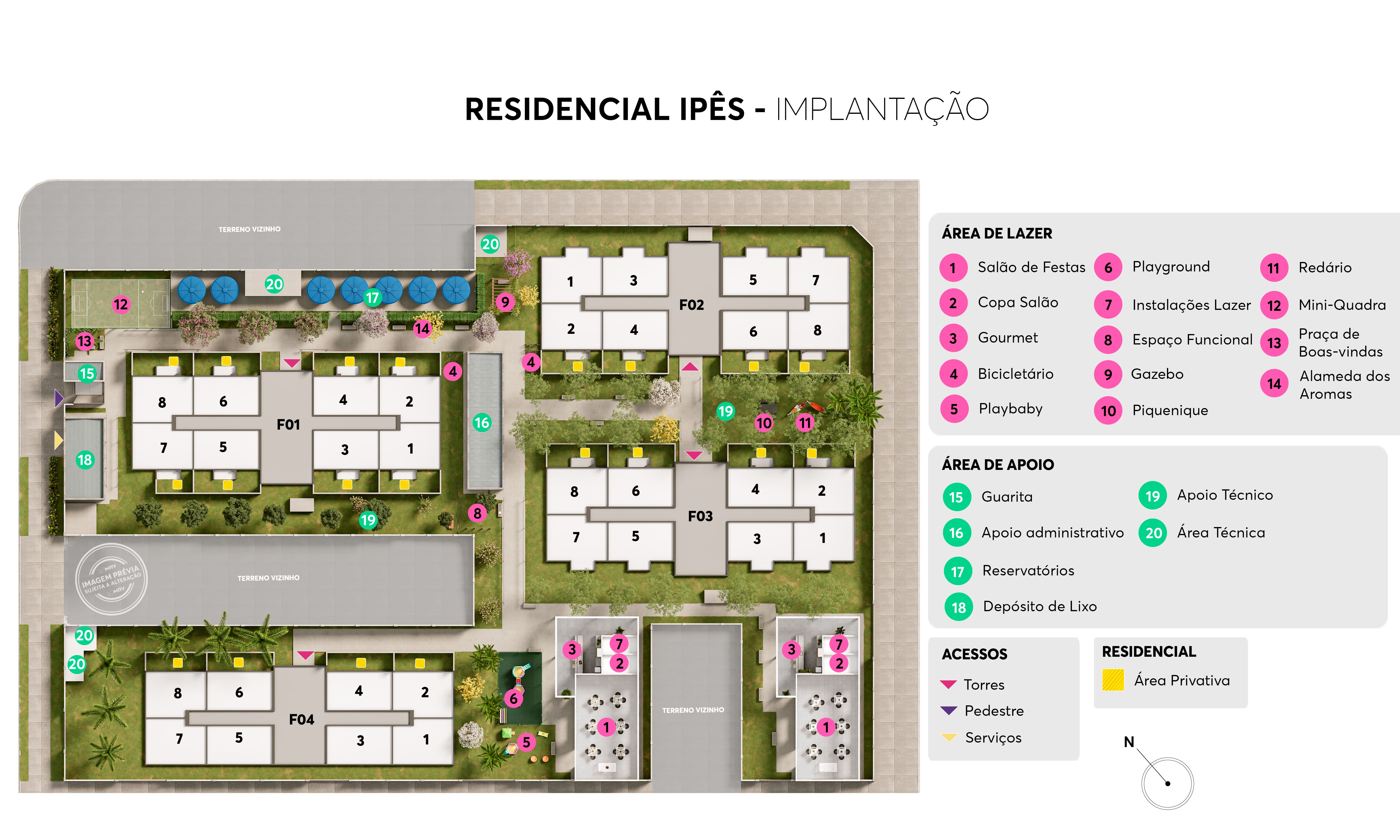 Implantação Residencial Ipês MRV Manaus