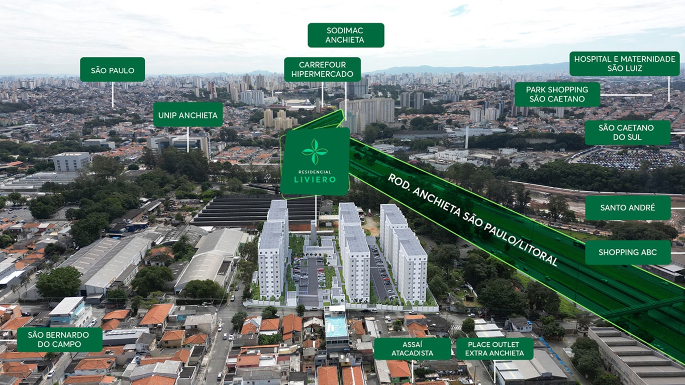 Foto aérea Liviero MRV São Paulo