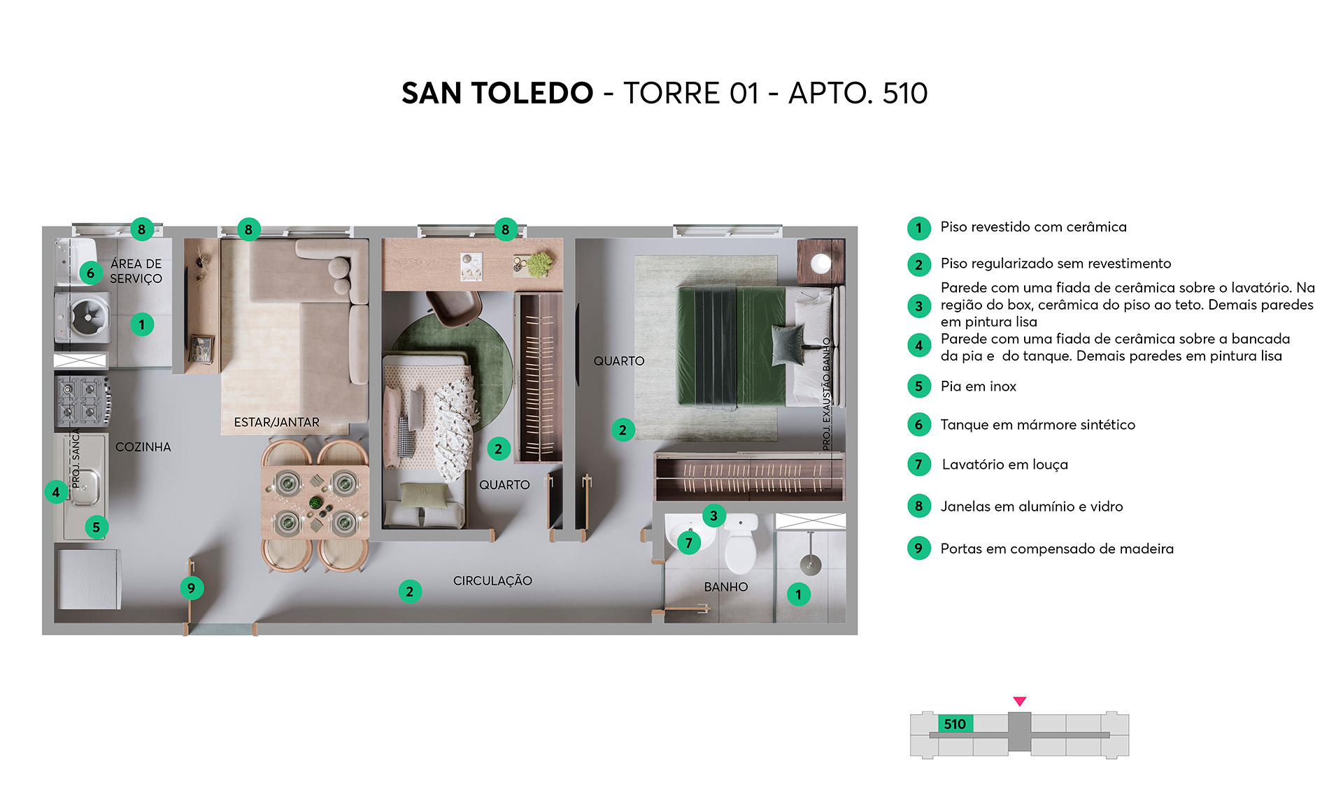Planta San Toledo MRV São Paulo