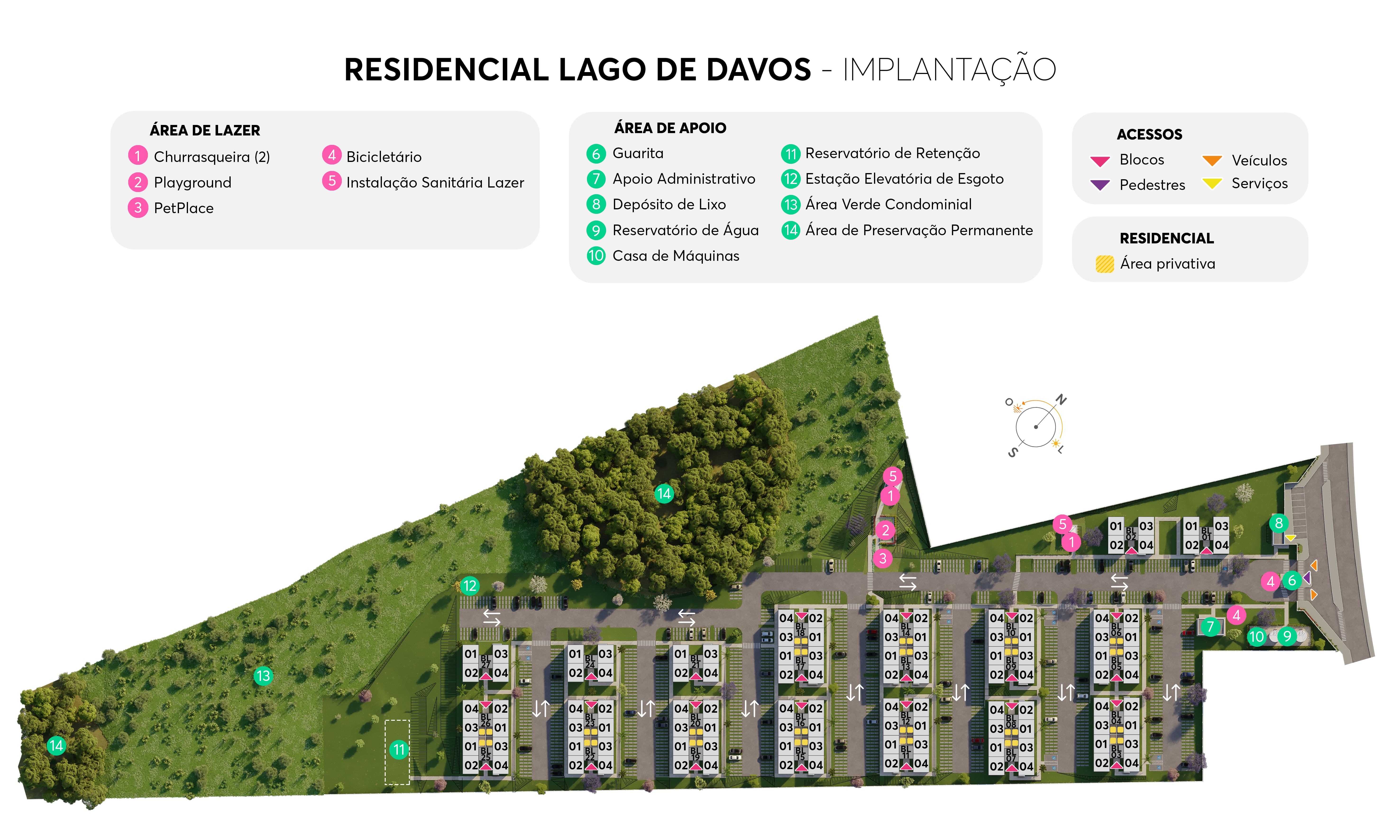 Implantação Residencial Lago de Davos MRV Sorocaba