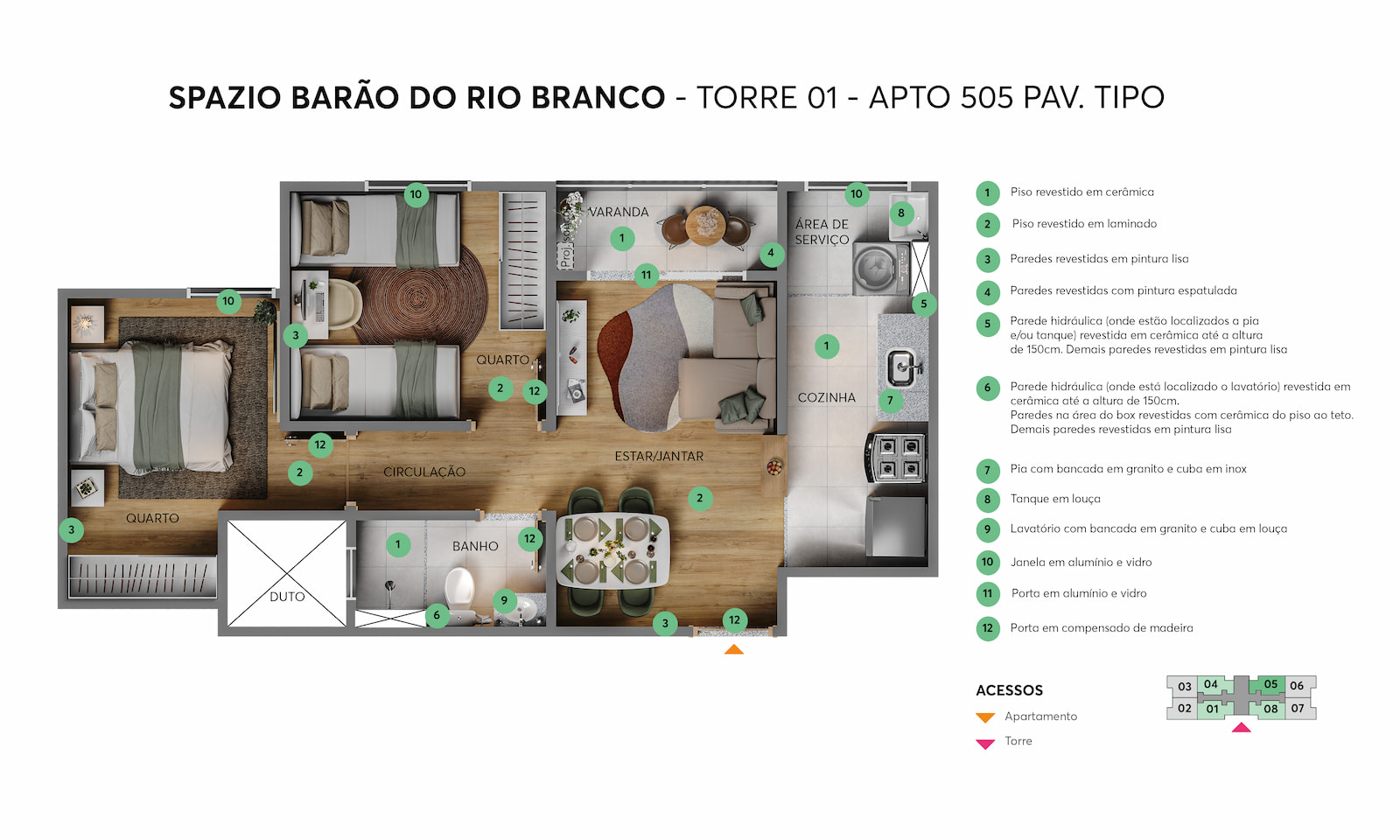 Planta Barão do Rio Branco MRV Salvador