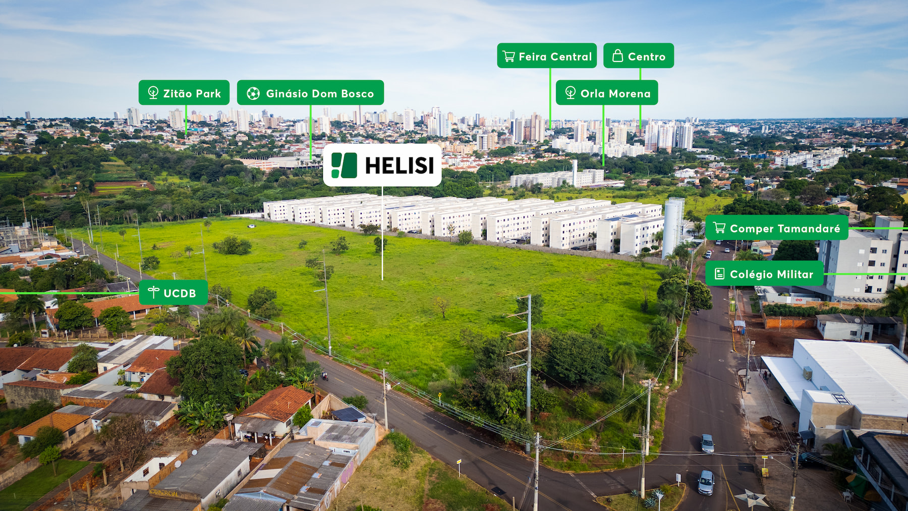 Foto aérea Helisi MRV Campo Grande
