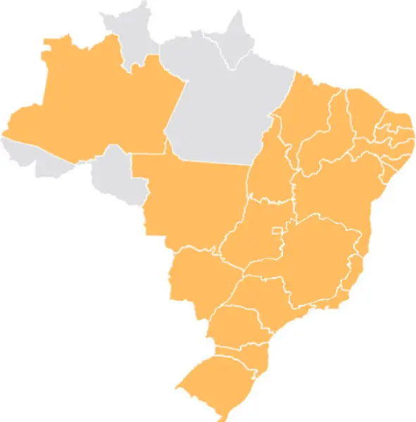 ilustração do mapa do Brasil